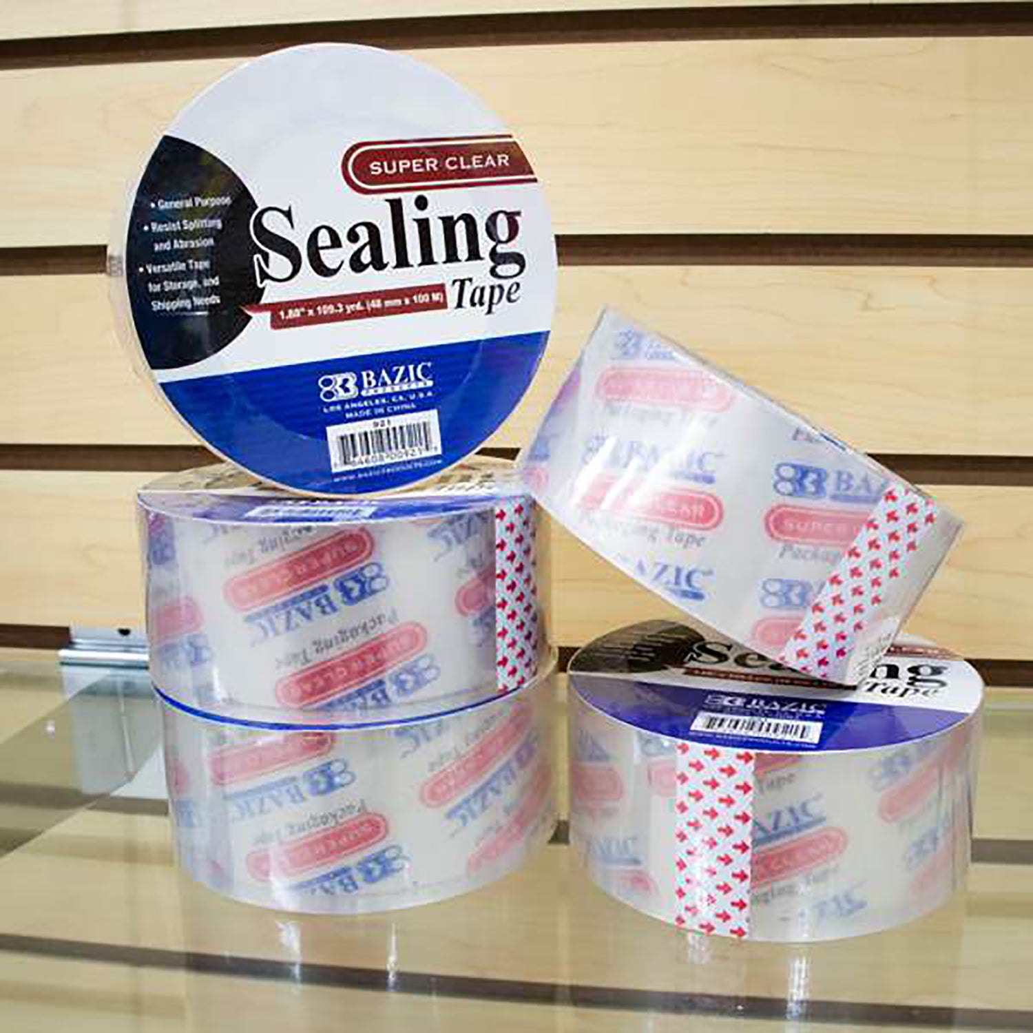 Clear Packaging Tape, 1.88" x 109.3 Yards, 1 Roll
