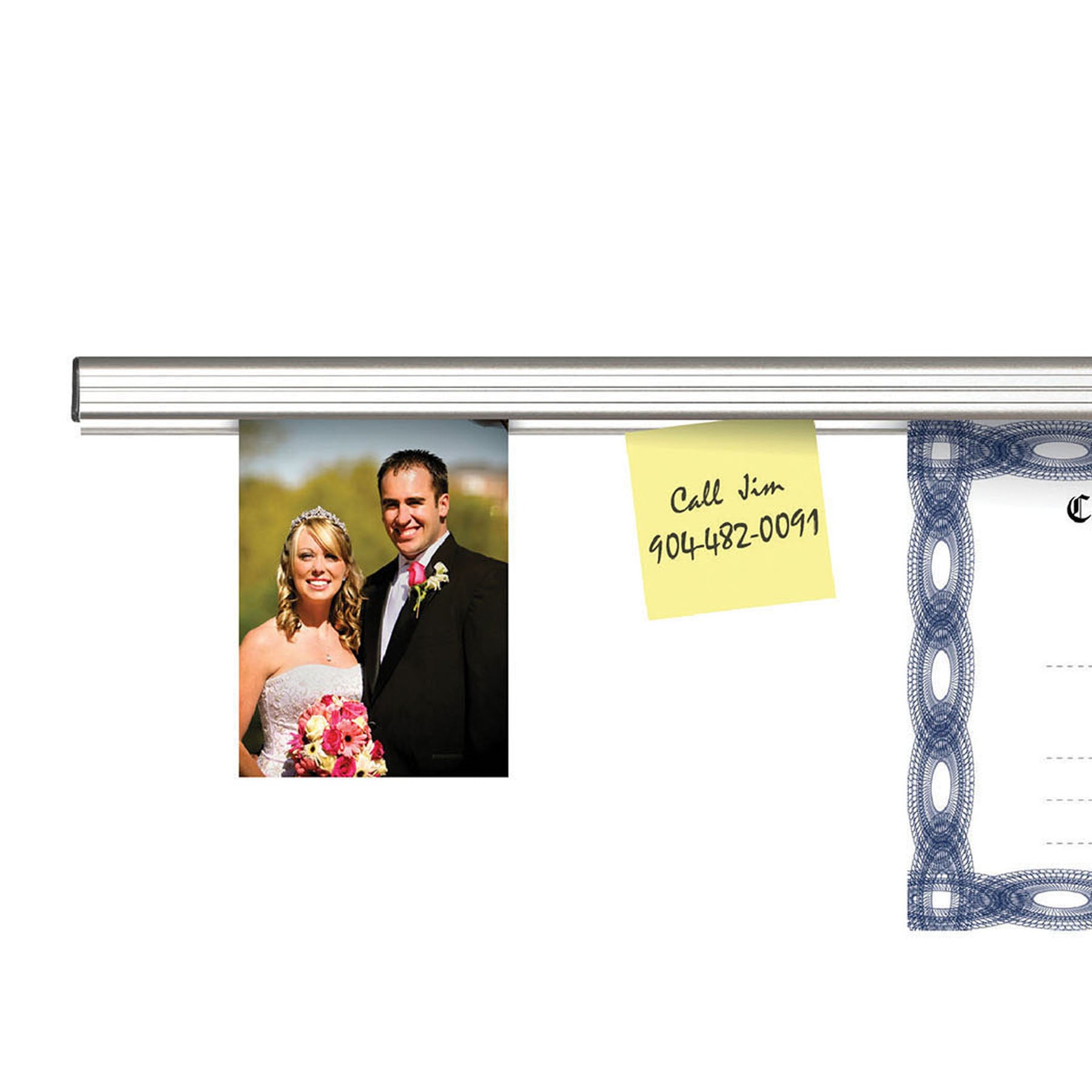 Display Rail, 4 Feet, Satin, Regular Size