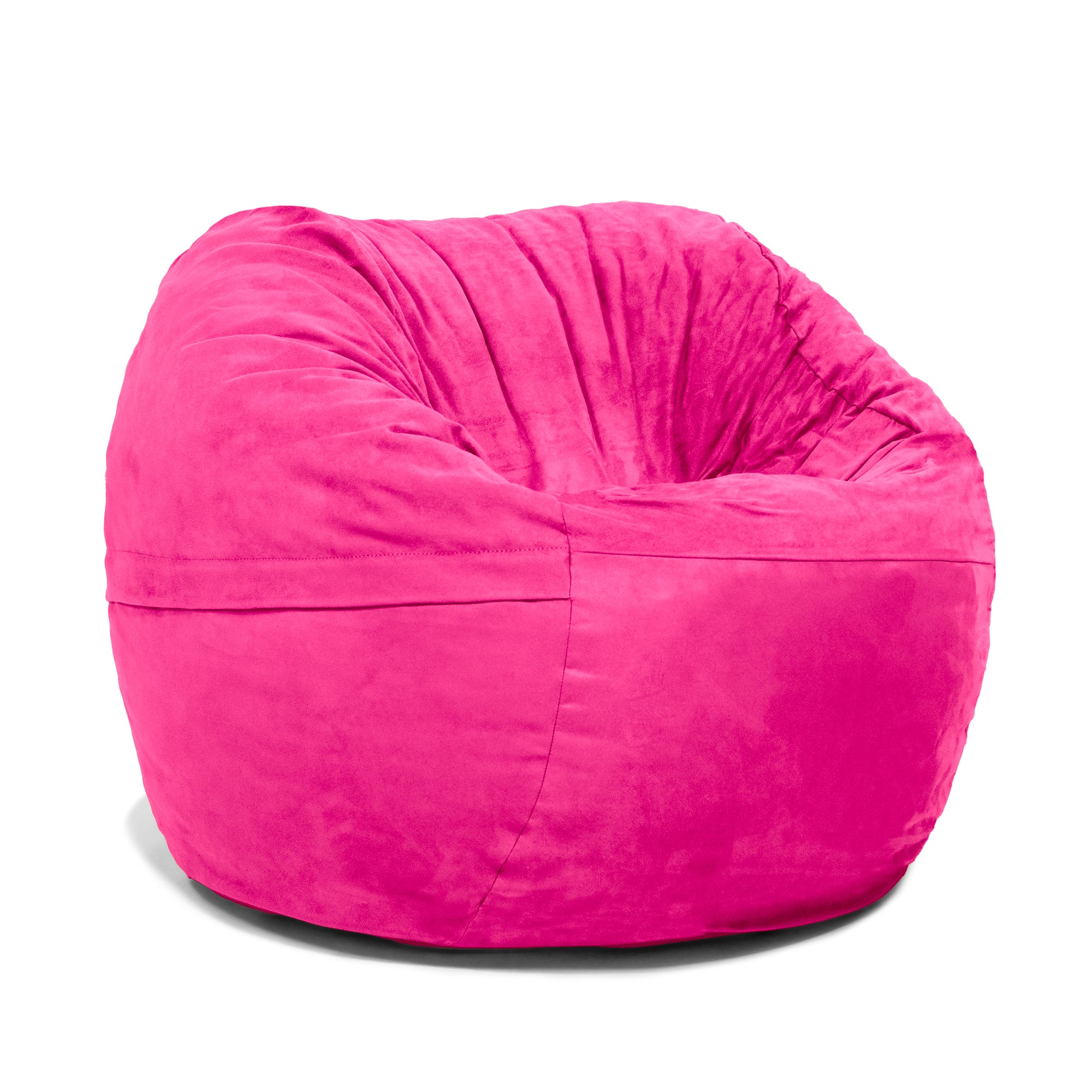 Jaxx Saxx 3 Foot Bean Bag Chair with Removable Cover, Fuchsia