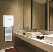 Willow Commercial White High Speed Automatic Electric Hand Dryer with Wall Guard