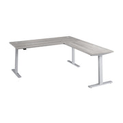 Bush Business Furniture Move 60 Series 72W Height Adjustable L Shaped Standing Desk in Platinum Gray with Metallic Gray Base - 71.02" Width x 76.97" Depth x 27.44" Height
