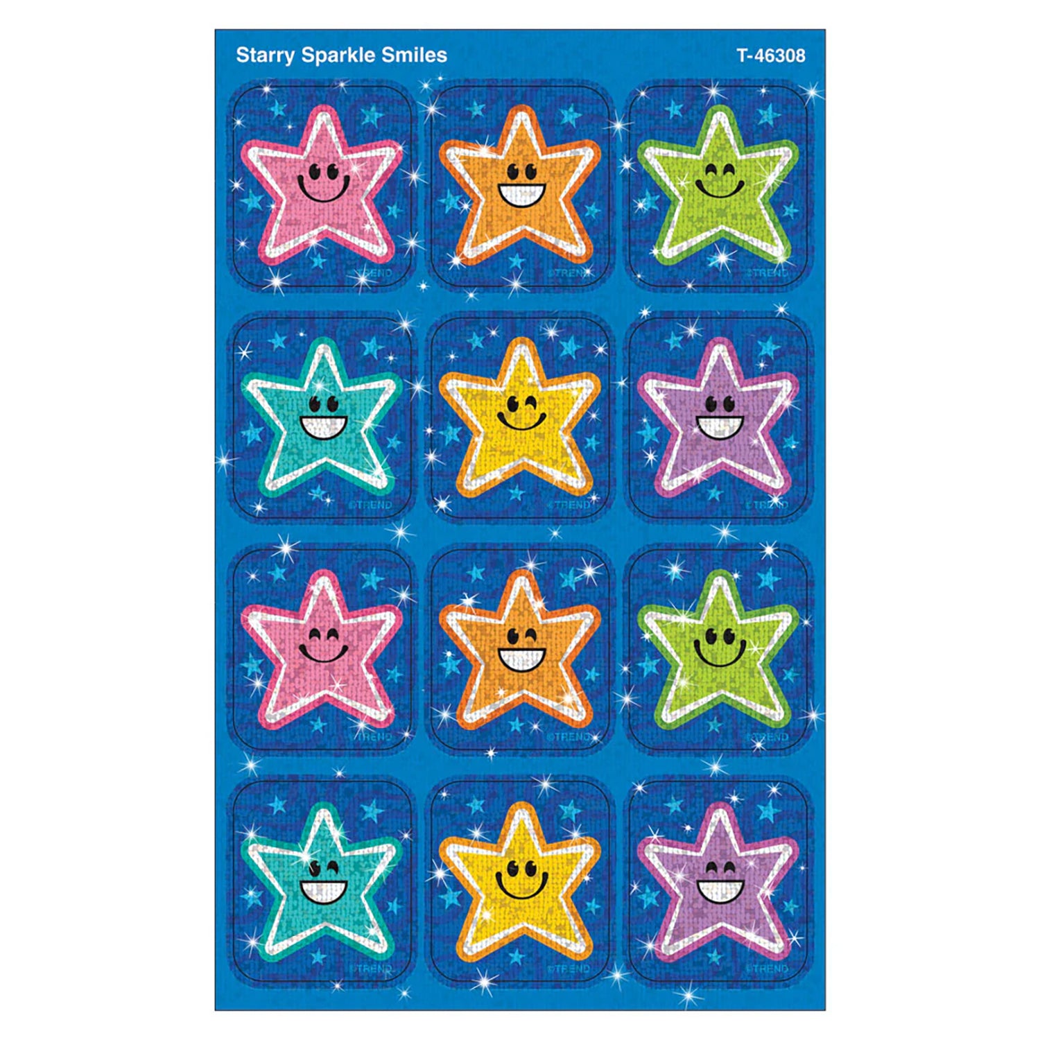 Starry Smiles Sparkle Stickers®, Pack of 24