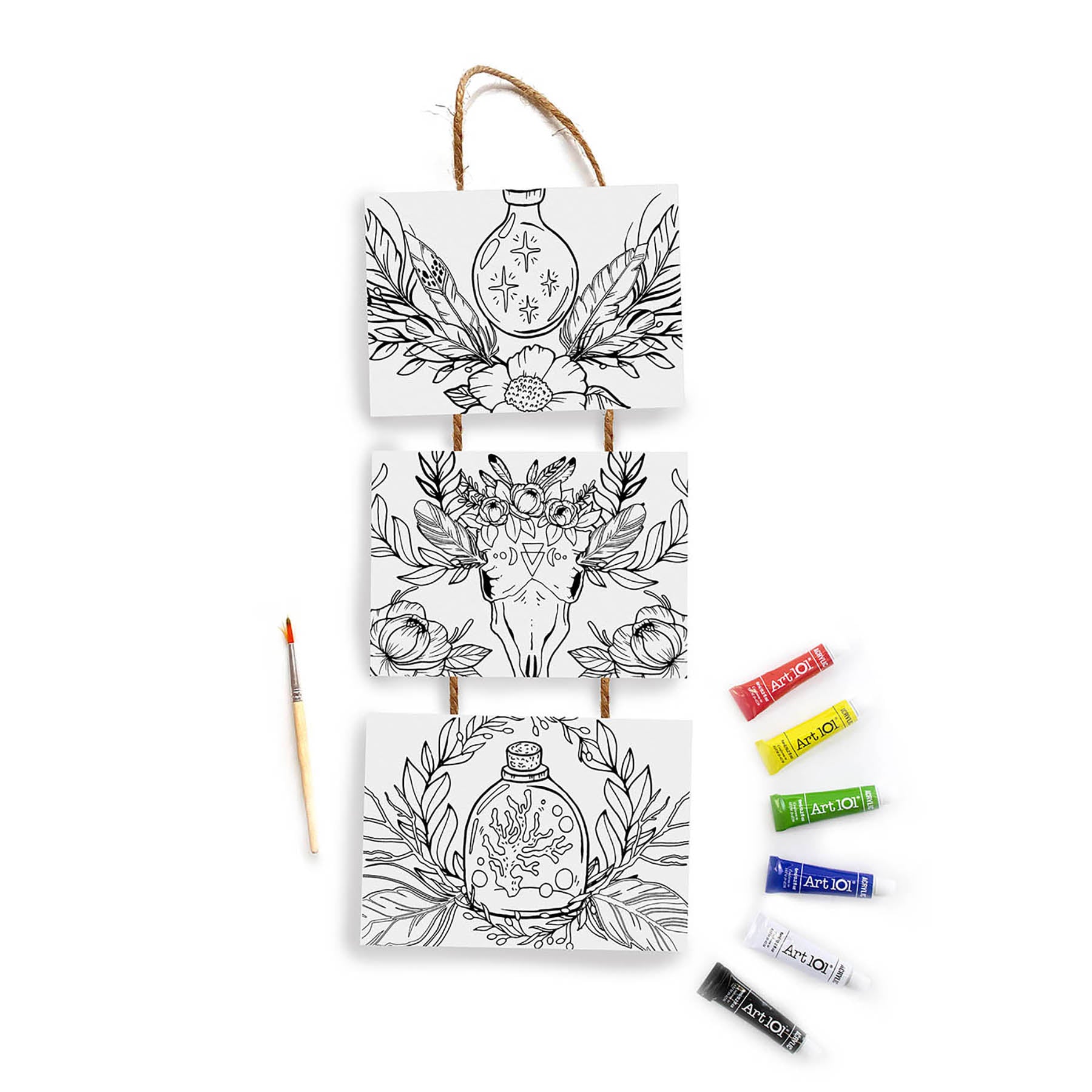 DIY Hanging Canvas Art Set 2-Pack