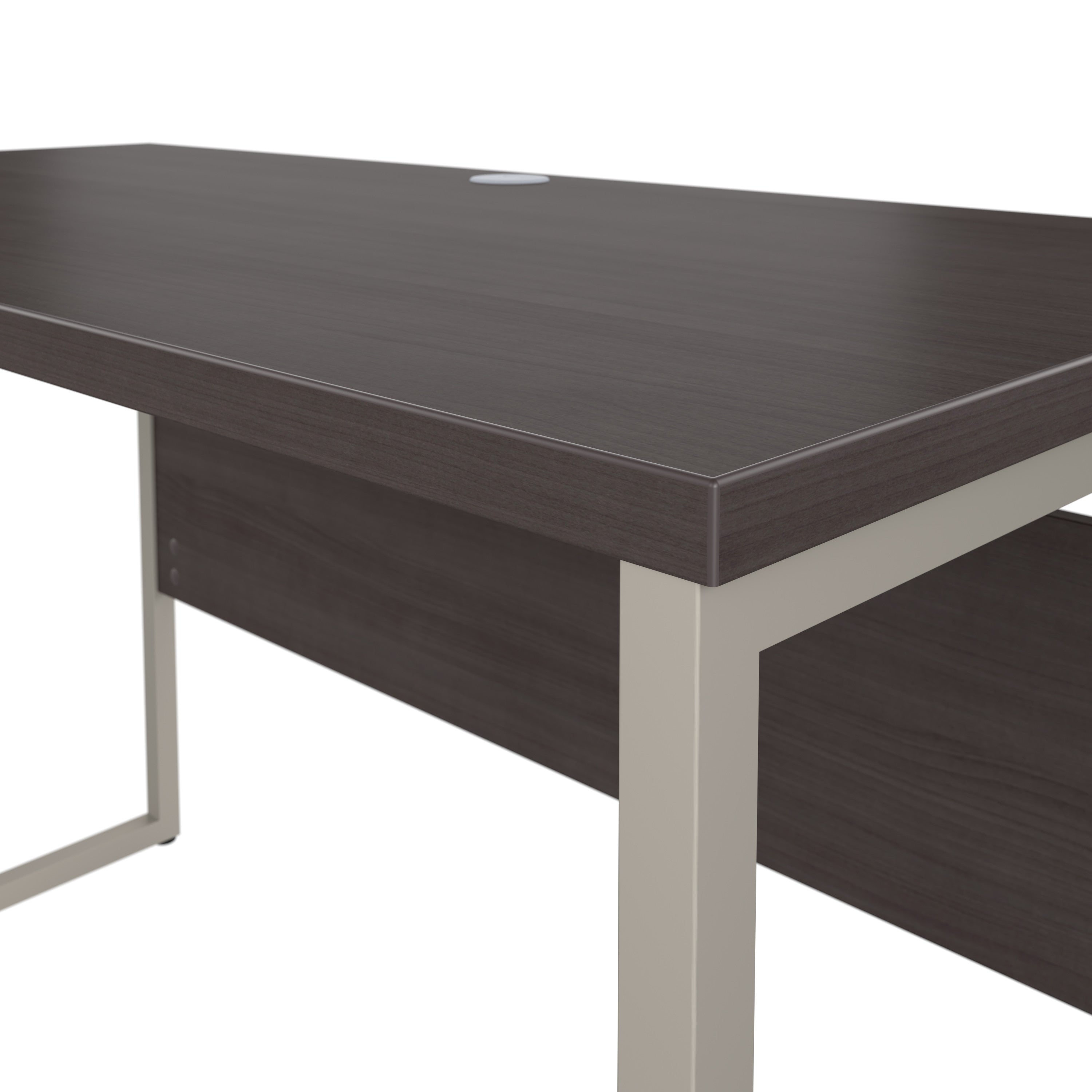 Bush Business Furniture Hybrid 48W x 24D Computer Table Desk with Metal Legs in Storm Gray - 47.6" Width x 23.35" Depth x 29.91" Height