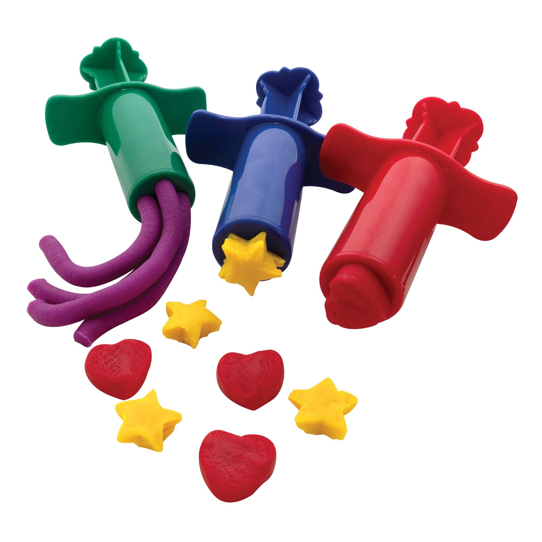 Dough Extruders, 12 Assorted Patterns, Approx. 3", 12 Pieces