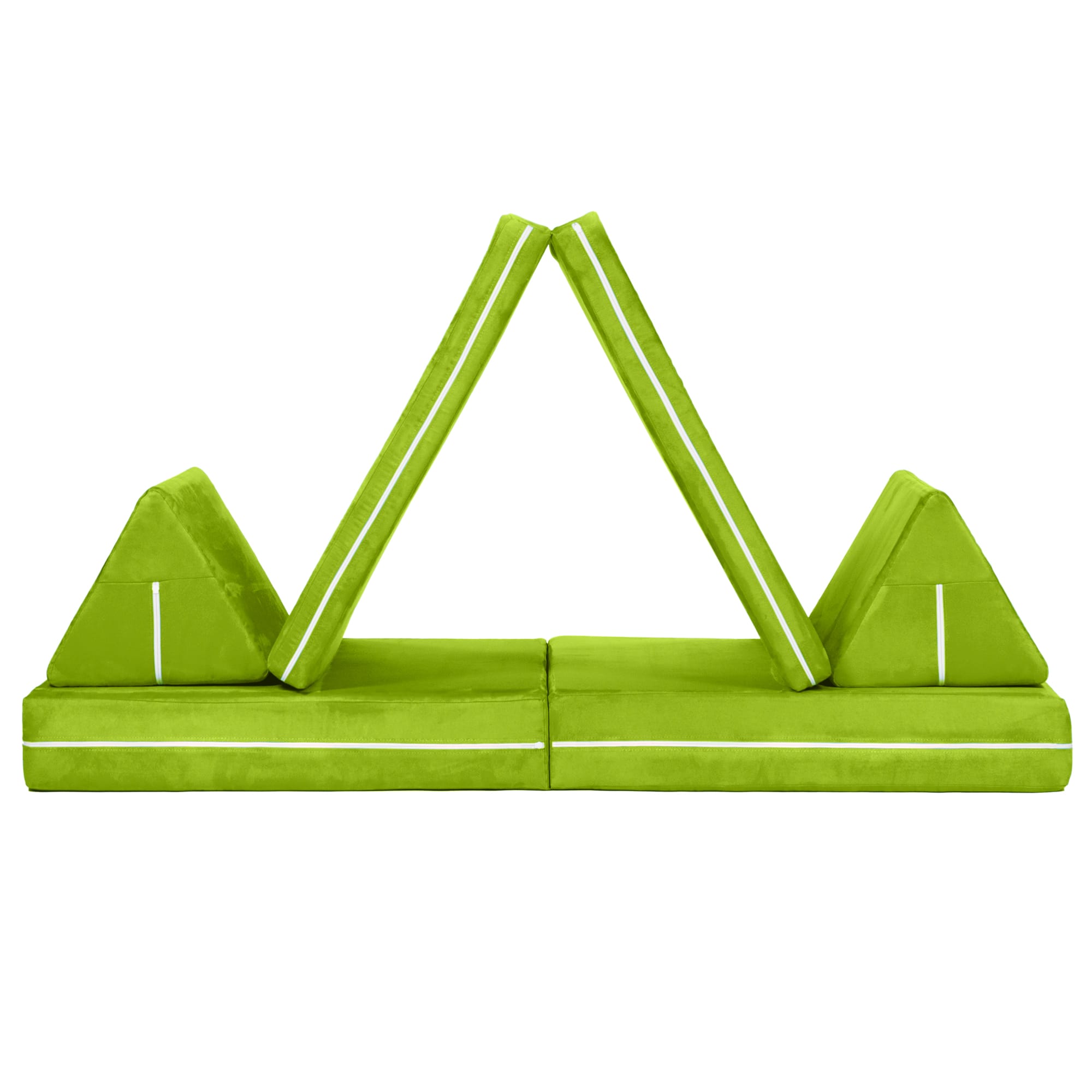 Jaxx Zipline Playscape Imaginative Furniture Playset for Creative Kids, Original Set, Lime