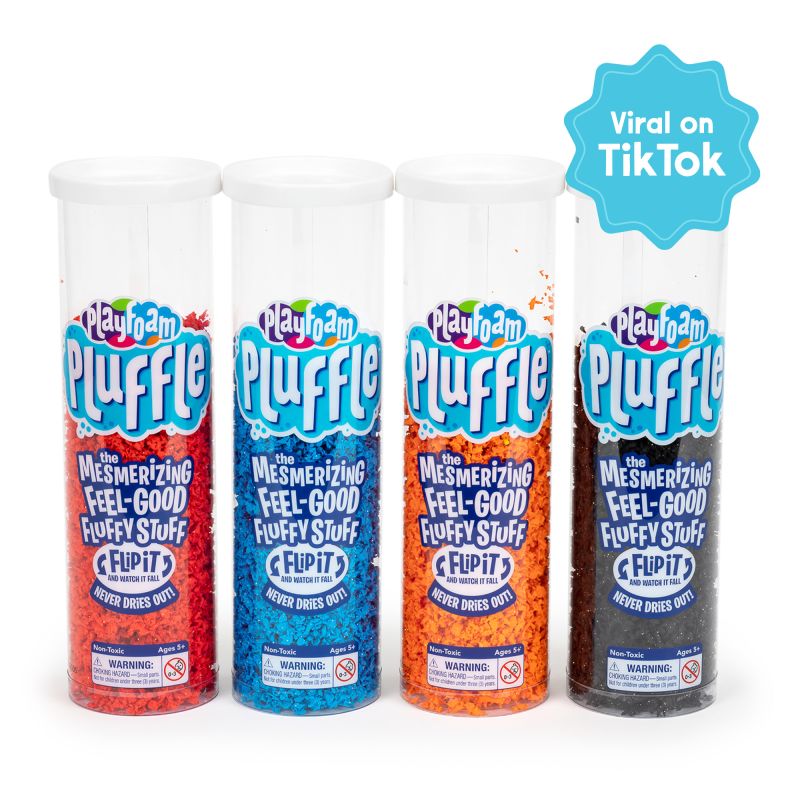 Playfoam Pluffle®  4PK BLK/RED/BLU/ORG