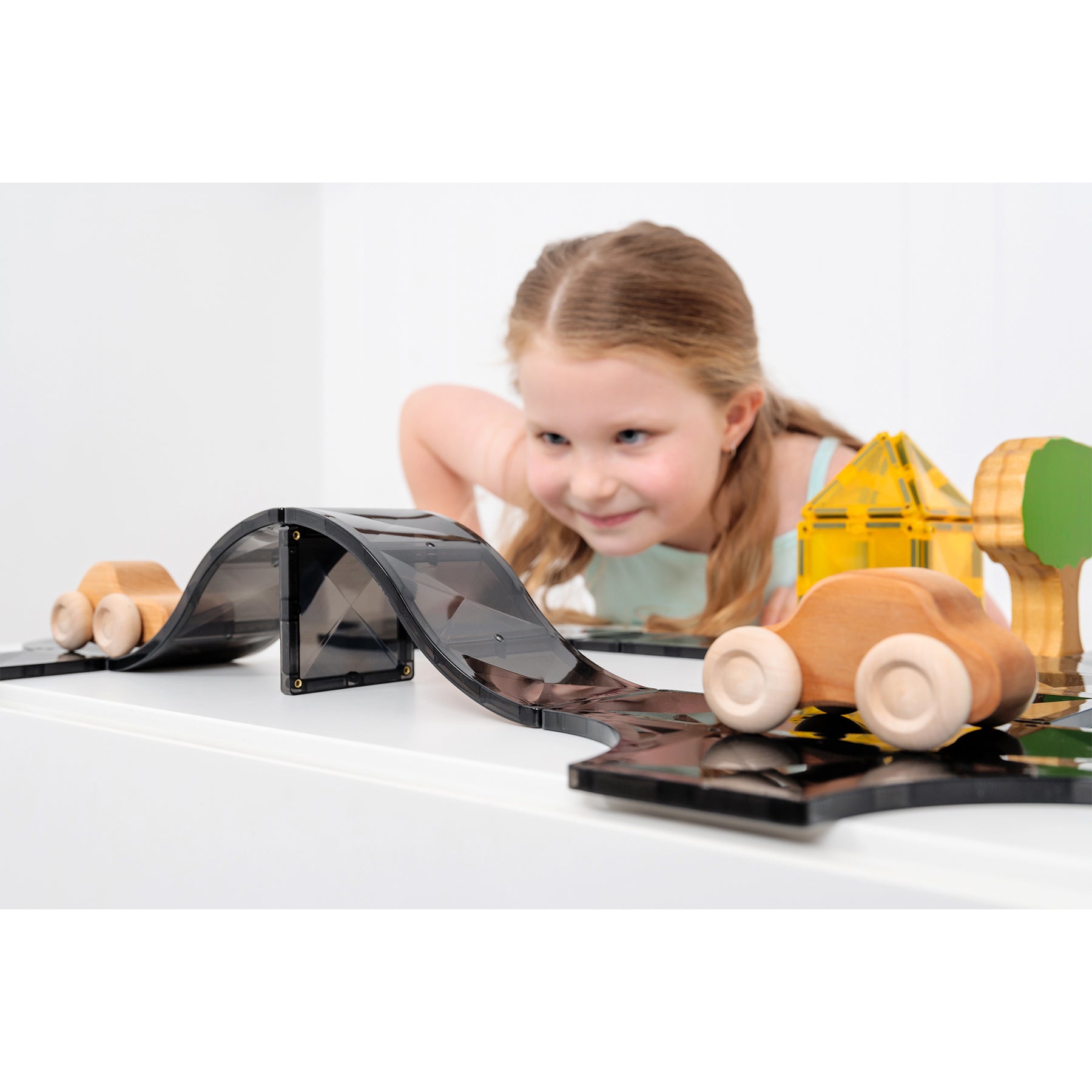 Magnetic Tiles Creative Roads Pack, 48 Pieces