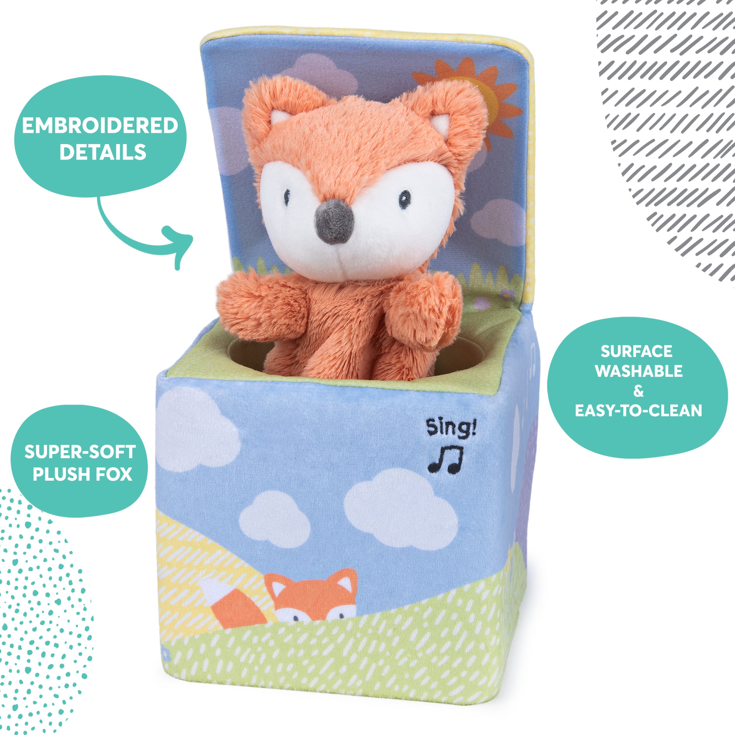 Baby GUND Fox in a Box, Animated Plush Activity Toy for Babies and Infants, Ages 0 and Up, Multicolor