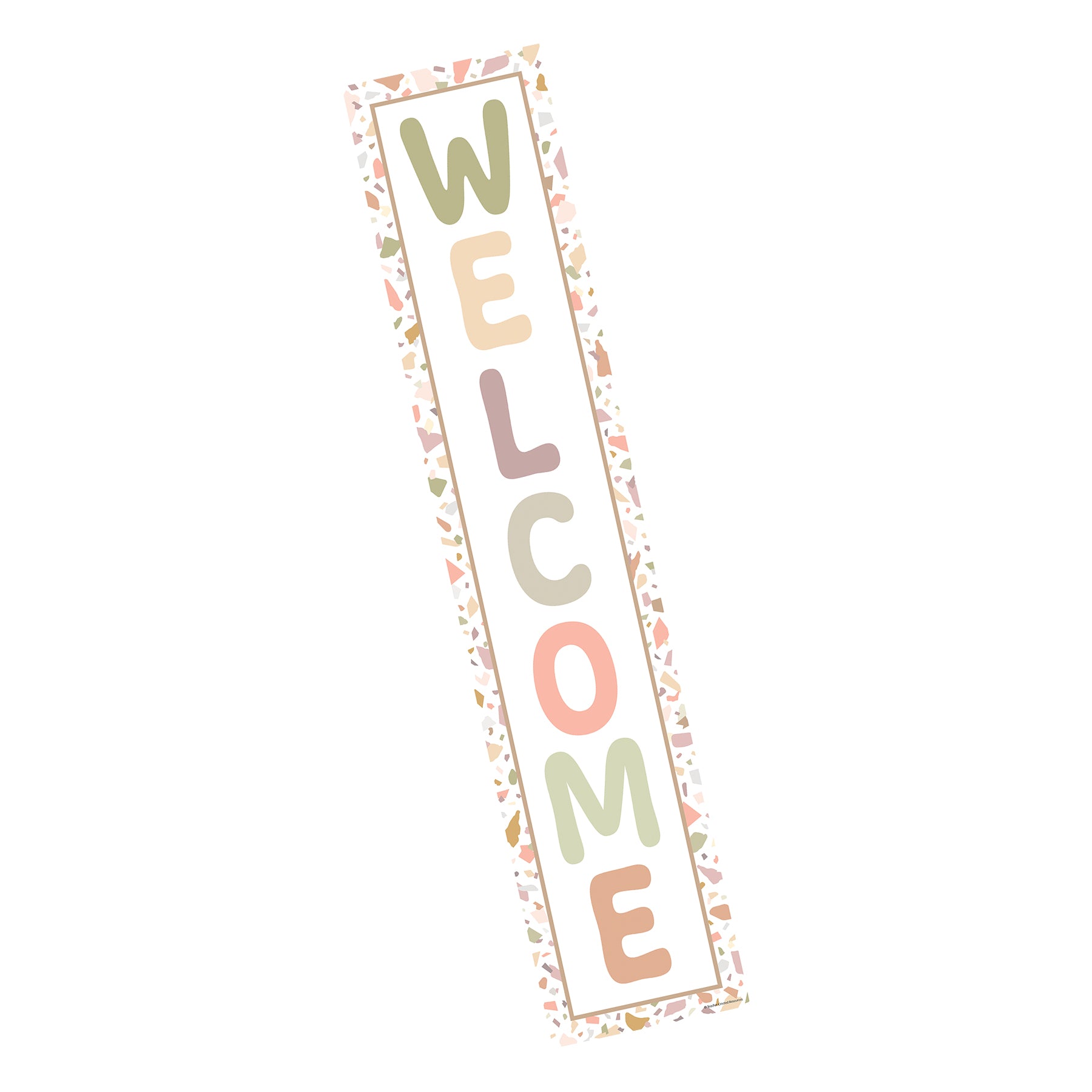 Terrazzo Tones Welcome Banner, 8" x 39"