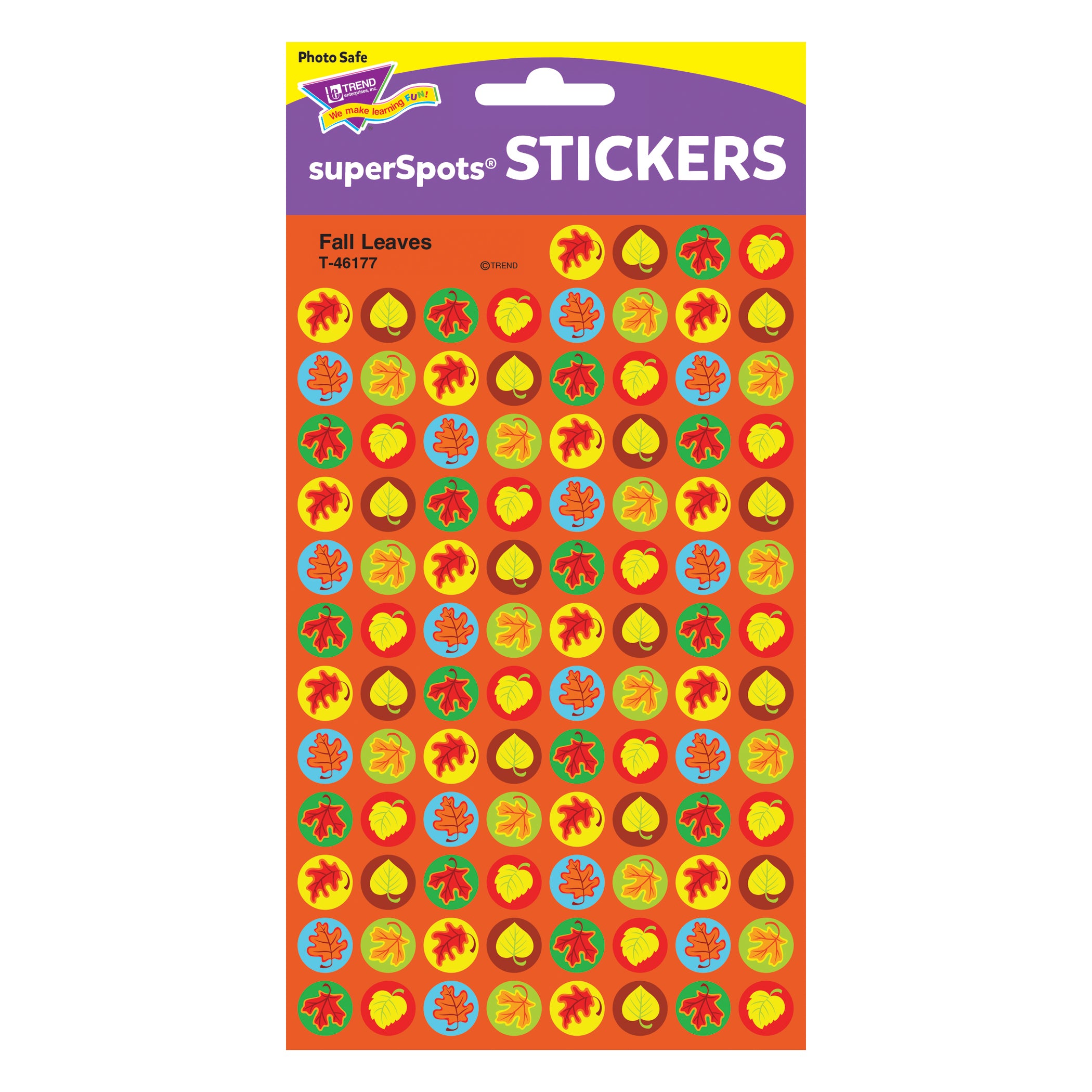 Fall Leaves superSpots® Stickers, 800 ct