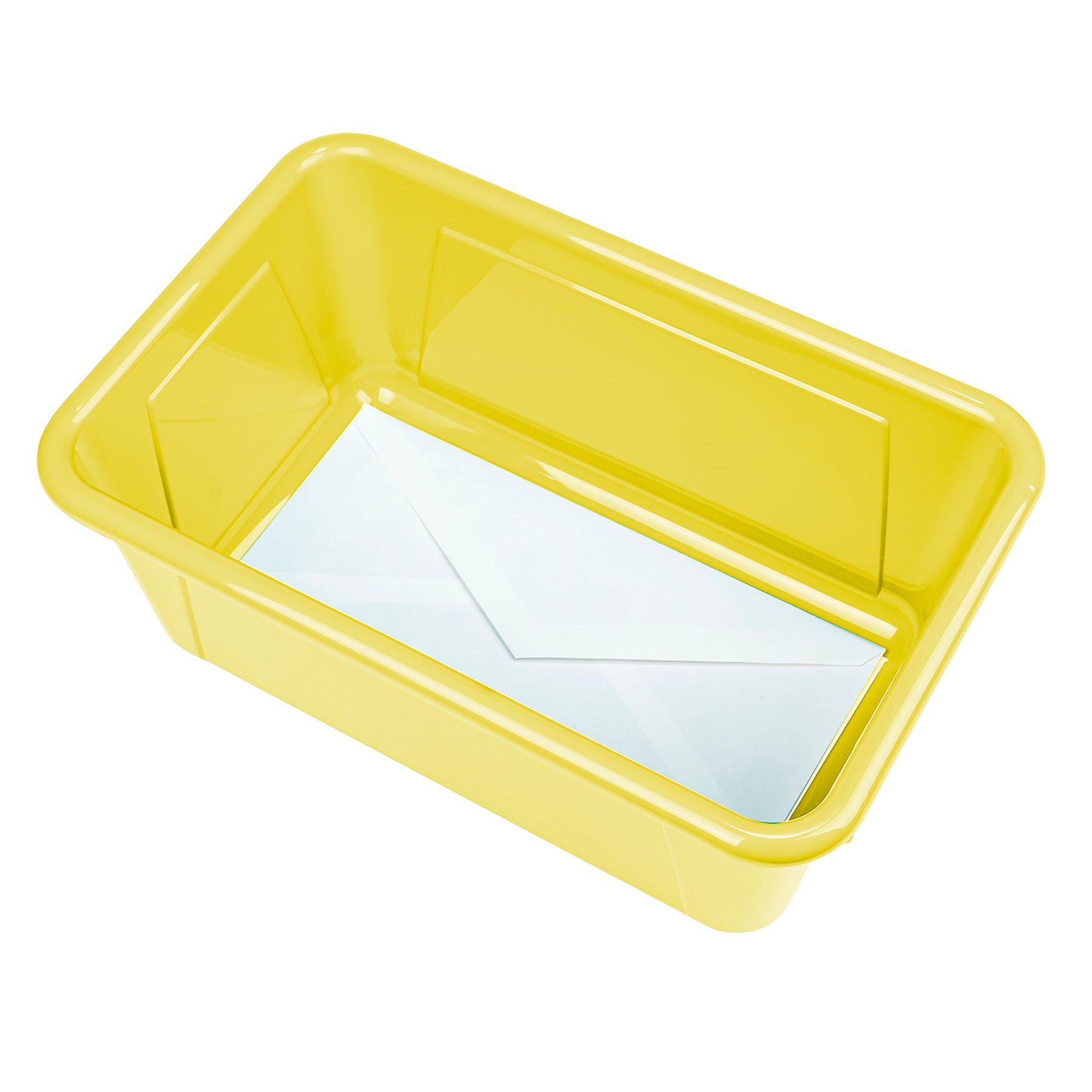 Small Cubby Bin, Yellow