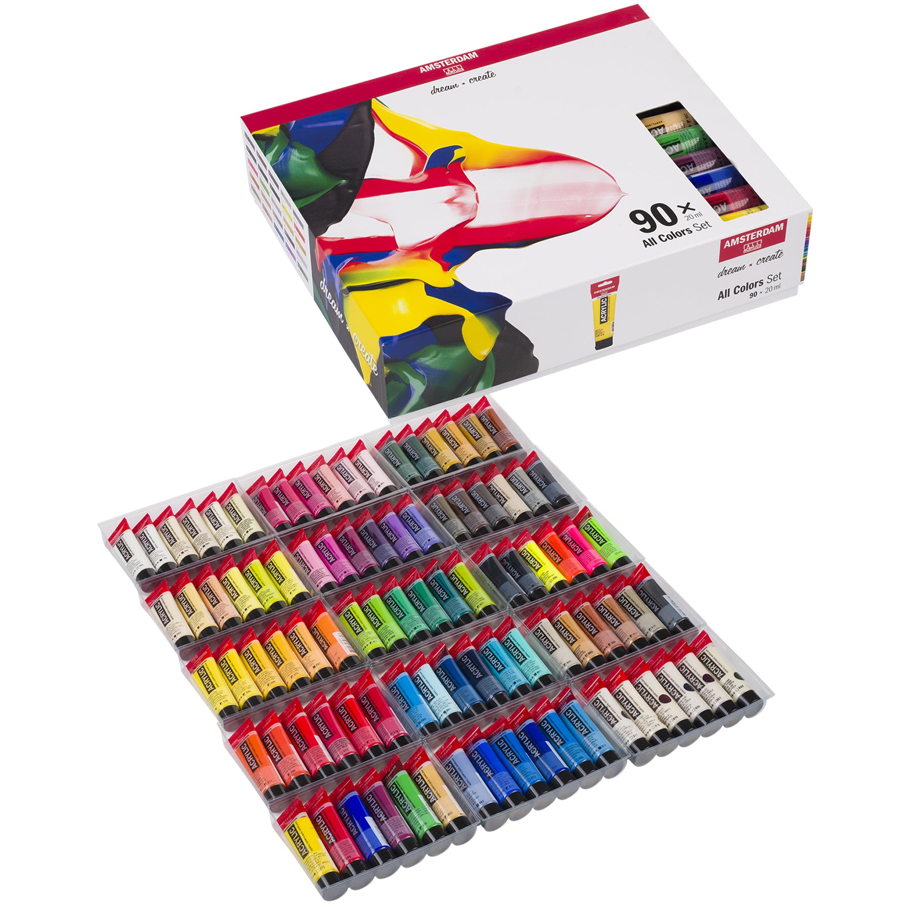 Standard Acrylic General Set, 90 x 20mL