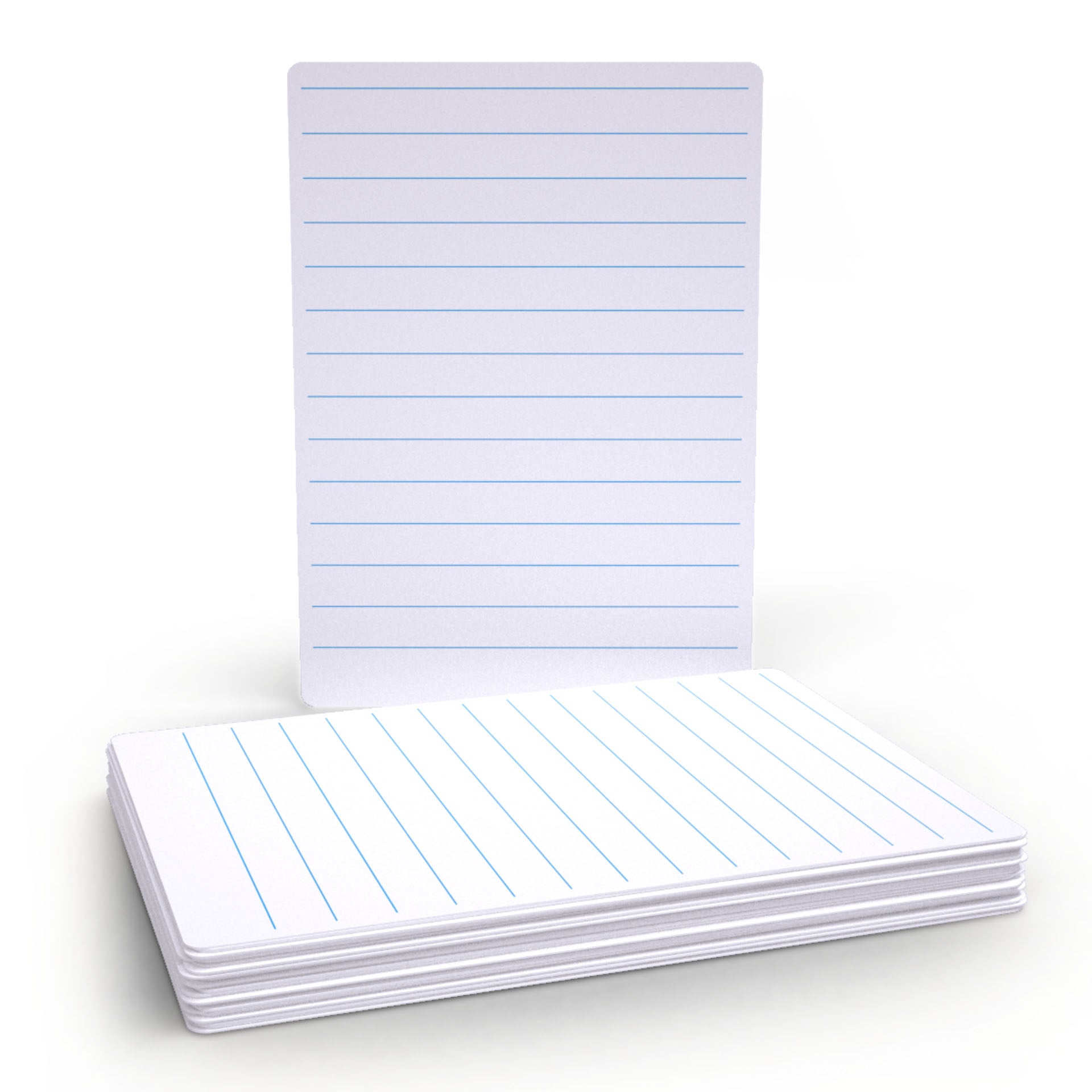 Classpack of 35 x Lined/Plain 8" x 12" Lapboards, with Pens, Erasers, Cleaner