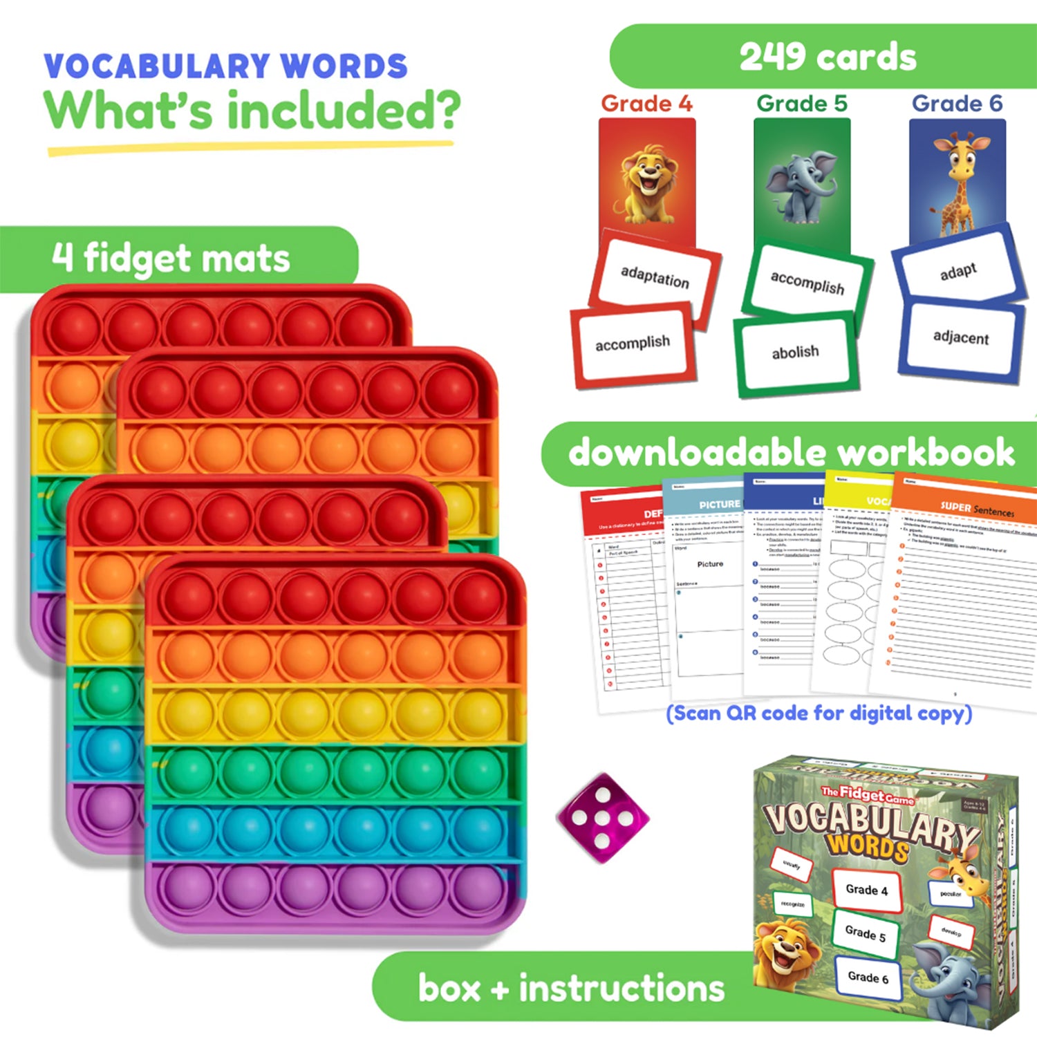 Vocabulary Words Educational Game