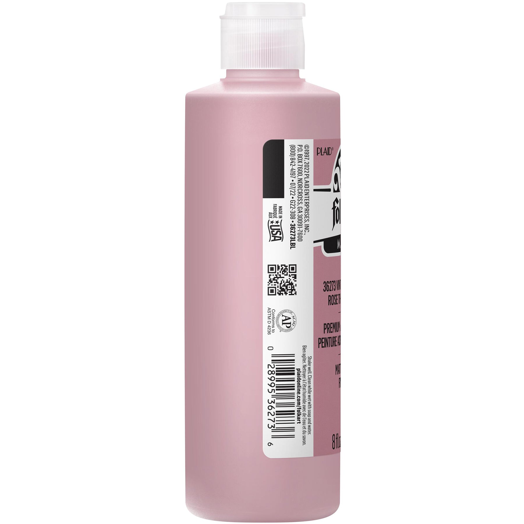 Acrylic Paint Matte, 8oz., Vintage Tea Rose