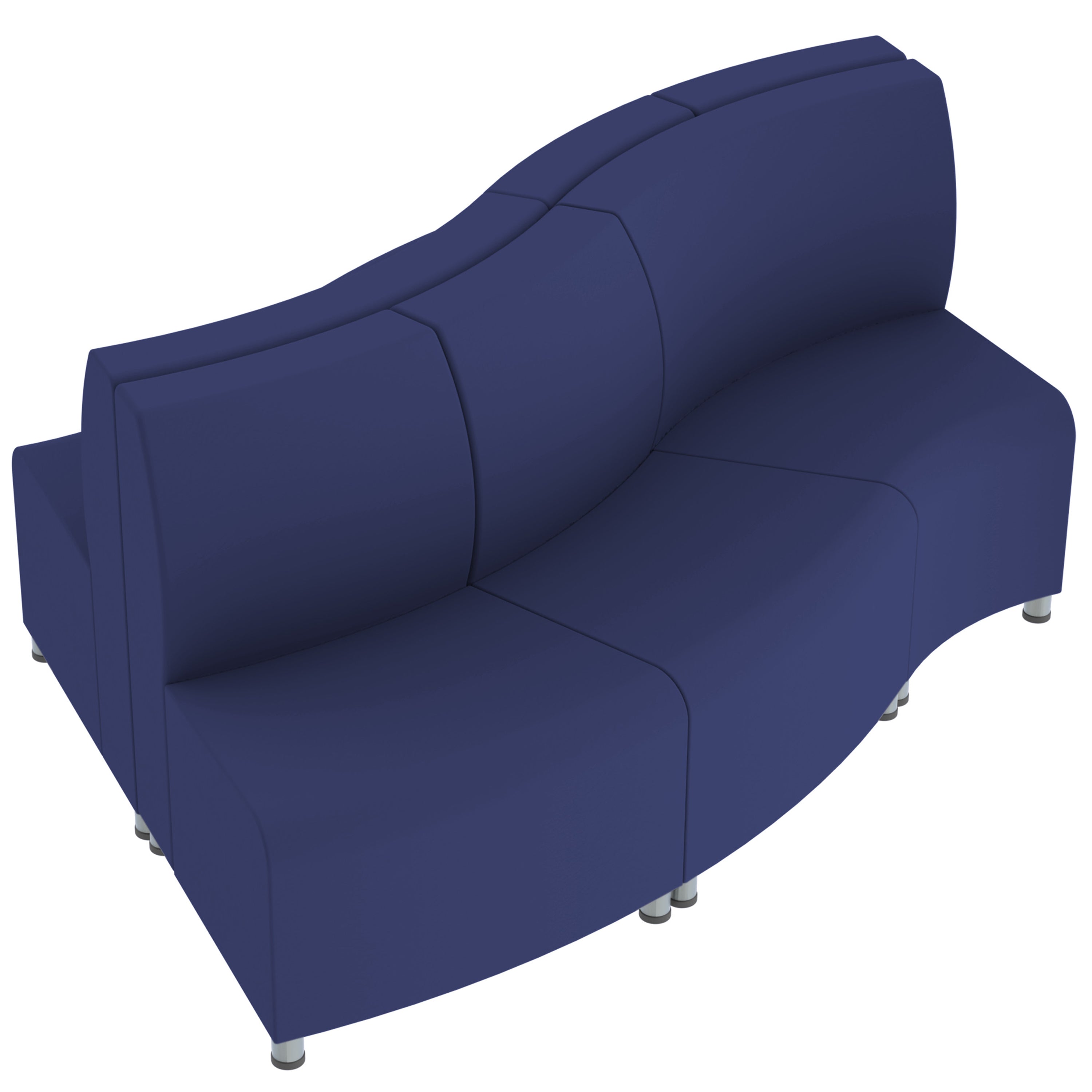 Pro Series Connect Edged Ripple Seating, 6-Piece Set - Navy