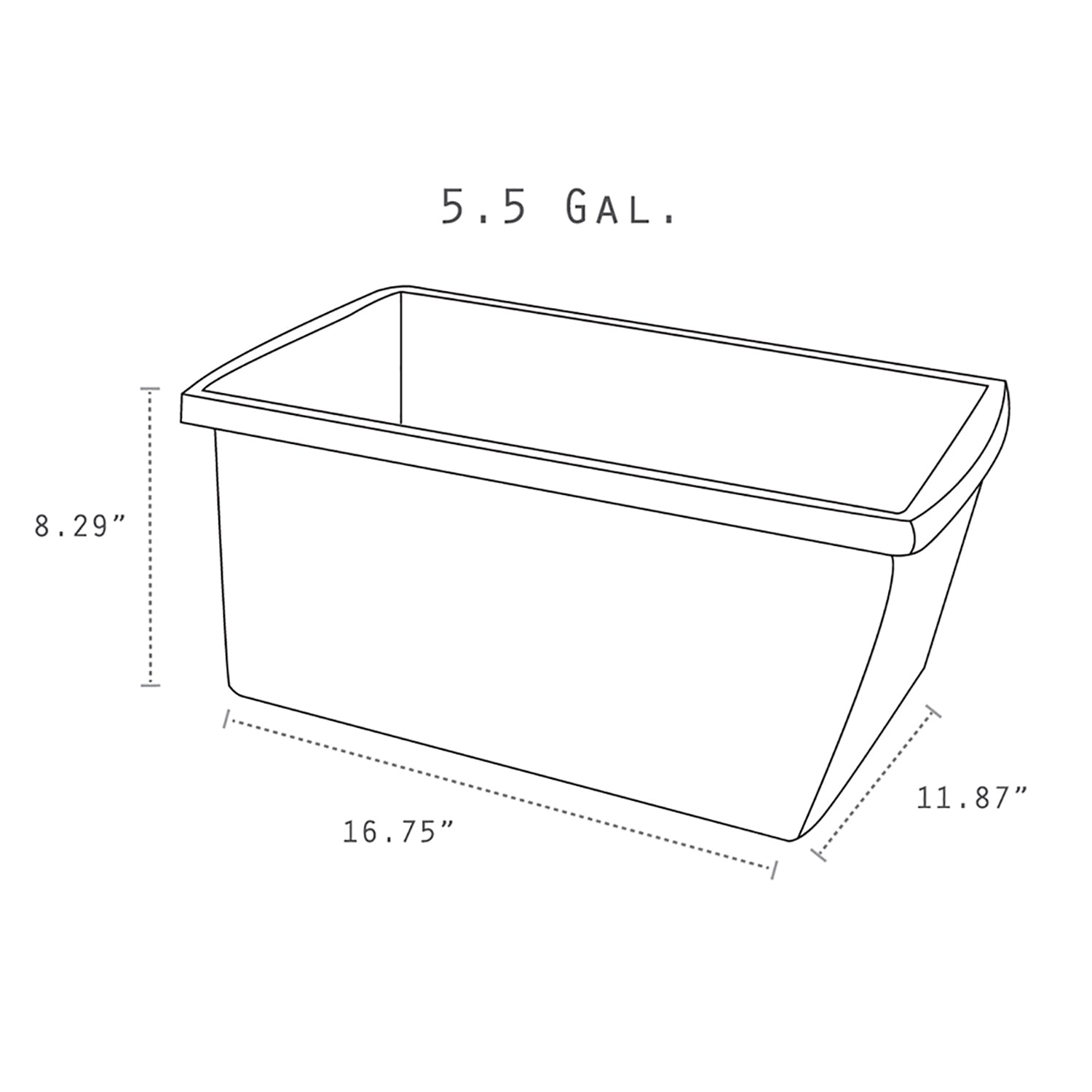 Medium Classroom Storage Bin, Blue