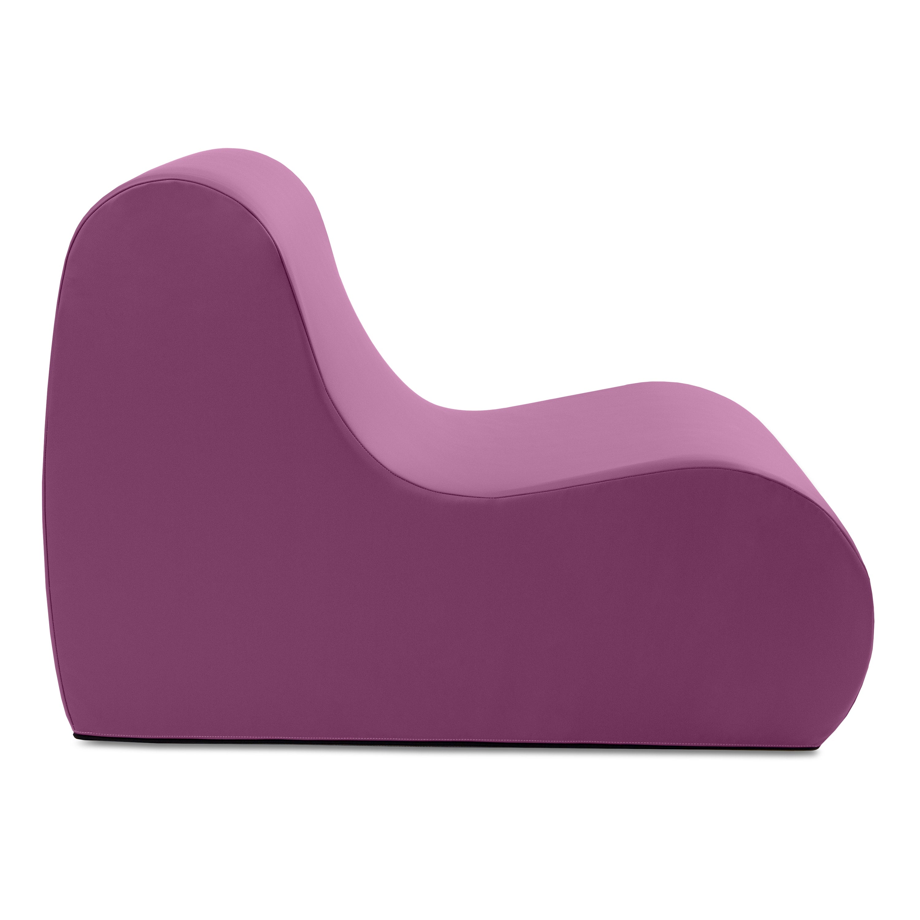 Jaxx Midtown Large Classroom Soft Foam Chair - Premium Vinyl Cover, Charcoal