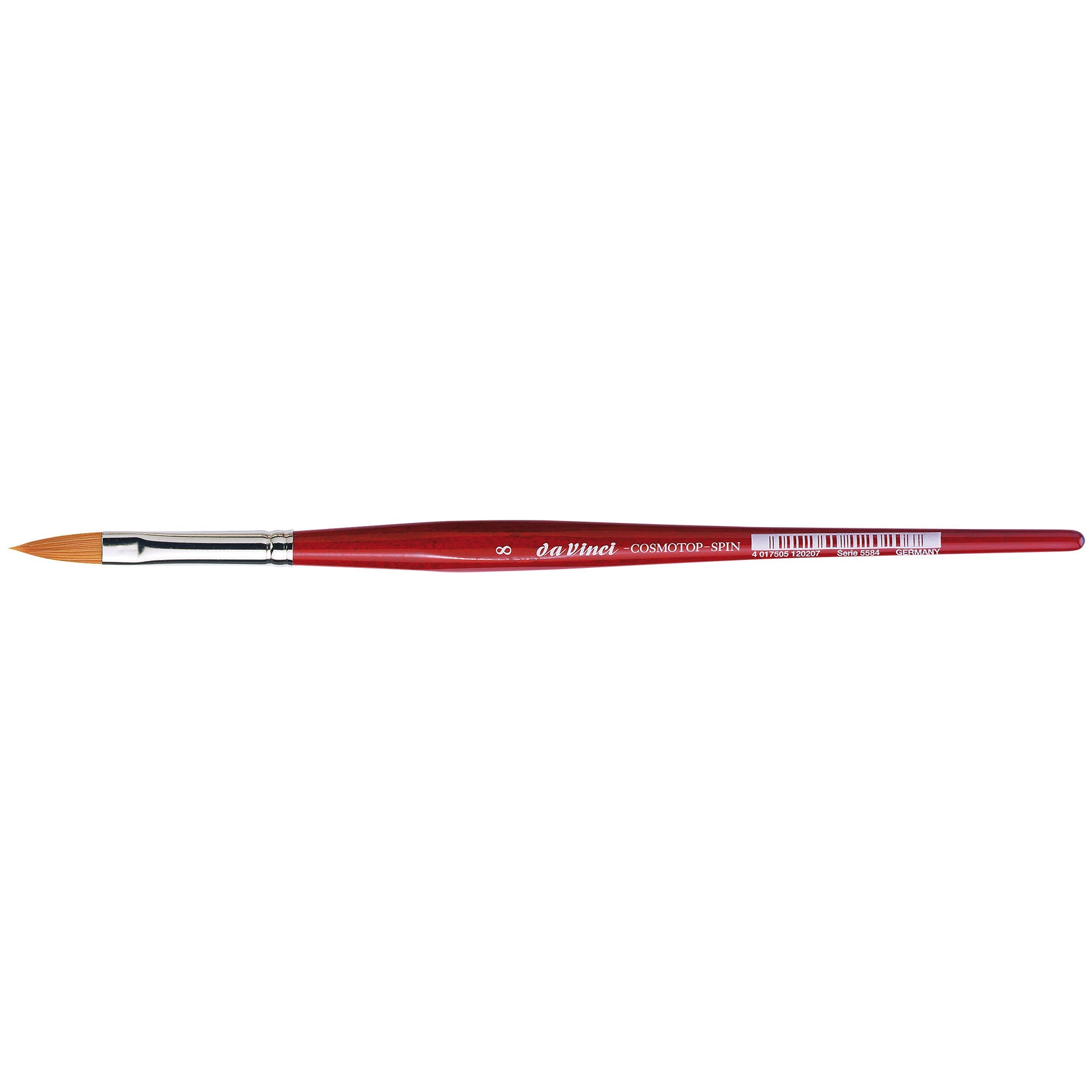 COSMOTOP-SPIN Silkpainting Brush, Synthetic, Watercolor, Oval-Pointed, Size 8