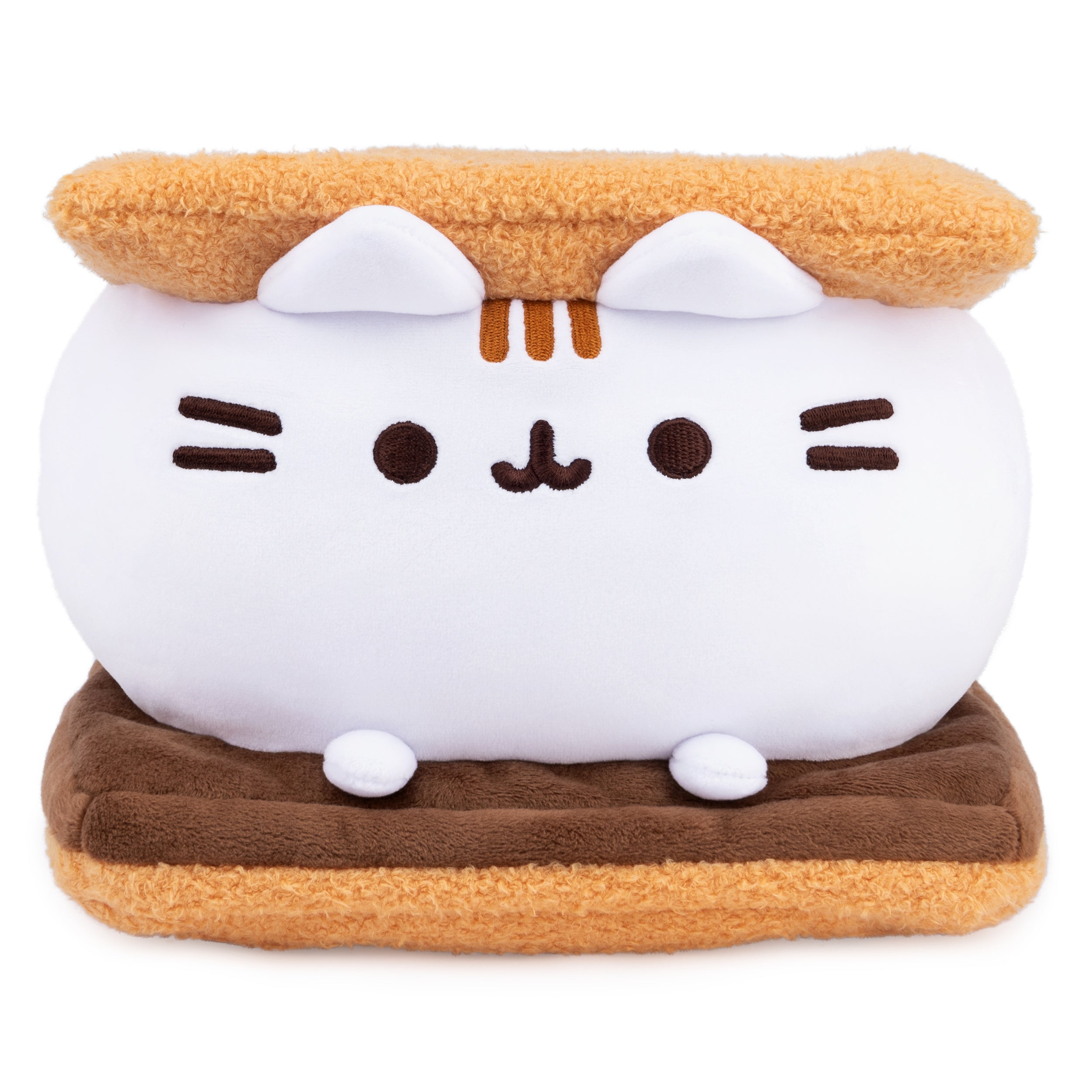 GUND Pusheen S’mores Squisheen Plush, Stuffed Animal for Ages 8 and Up, Brown/White, 12”