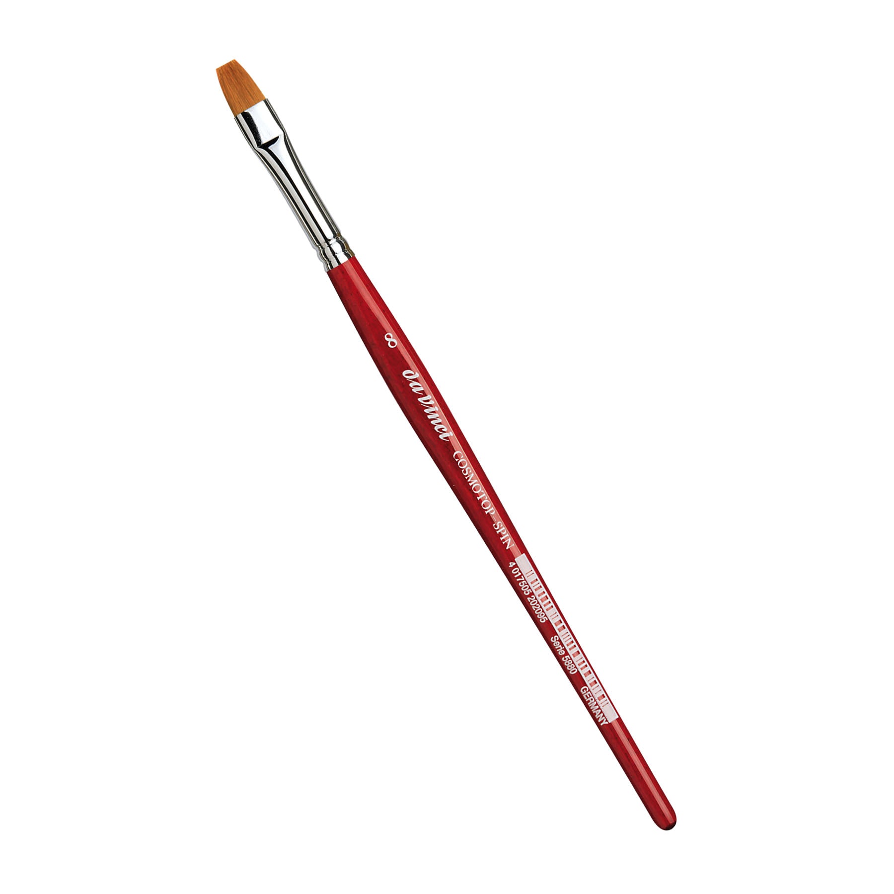 COSMOTOP-SPIN Silkpainting Brush, Synthetic, Watercolor, Flat, Size 8