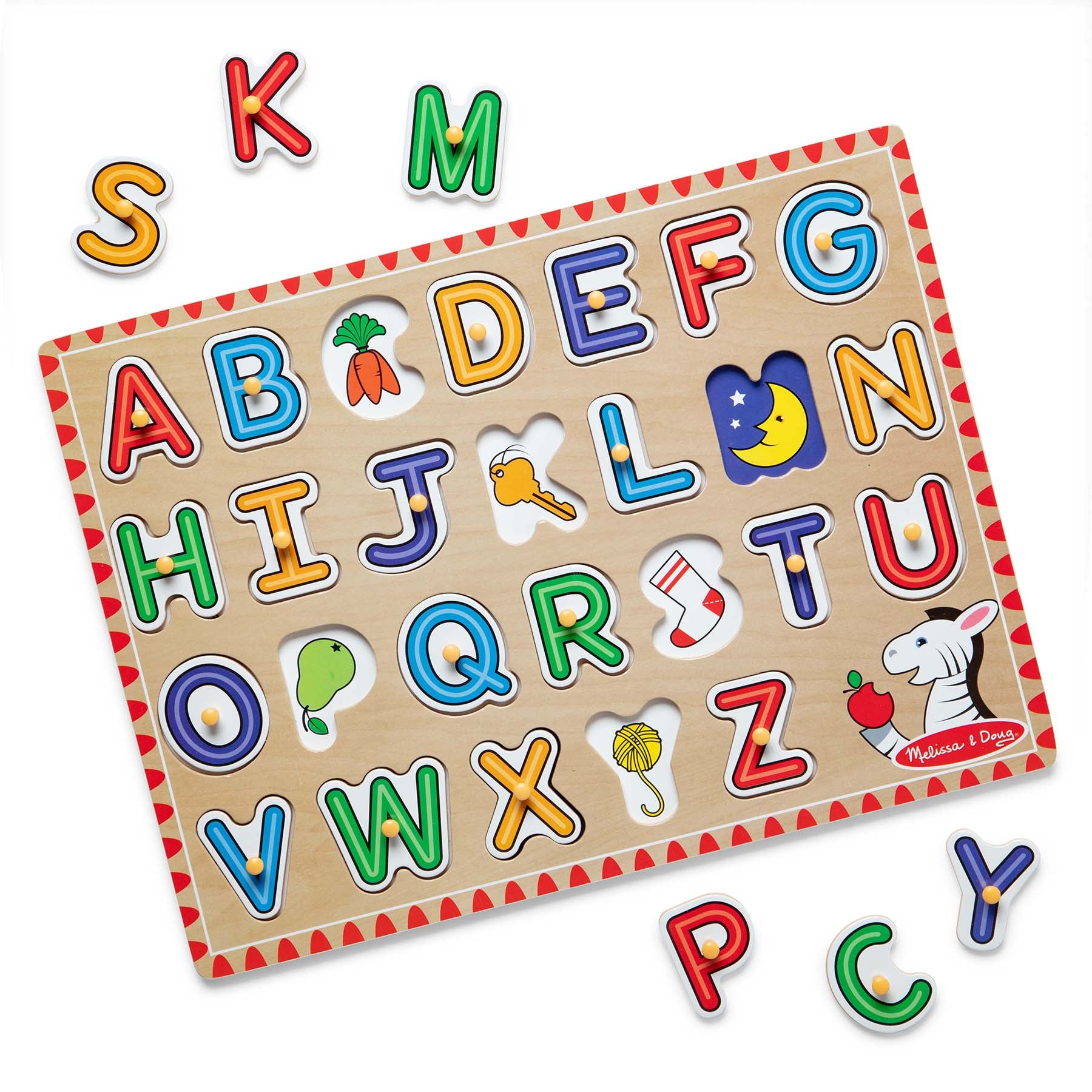 See-Inside Alphabet Peg Puzzle - 26 Pieces