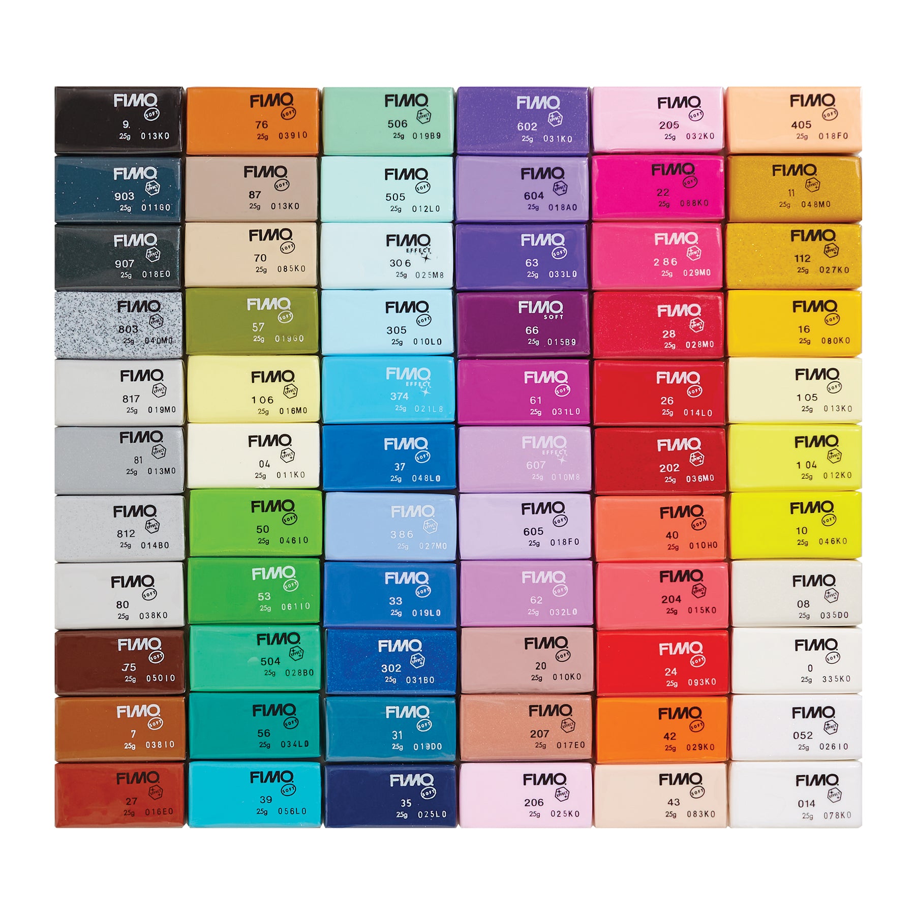 FIMO® Soft Modeling Clay, 0.88 oz, Assorted Colors, Set of 66