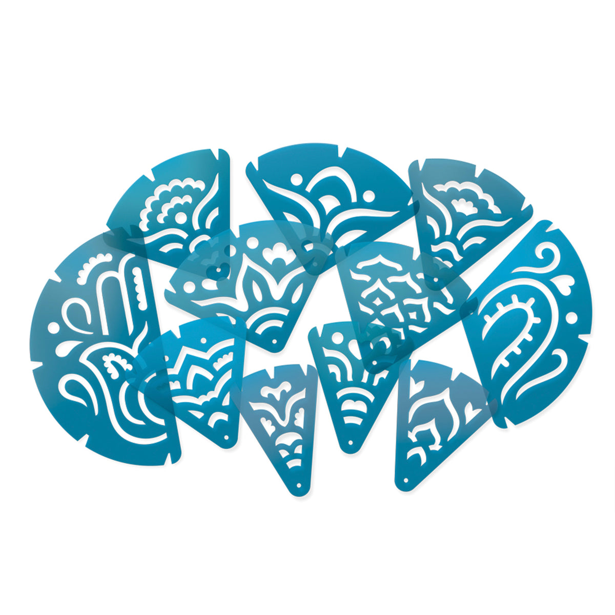 FRACTION MANDALA STENCILS