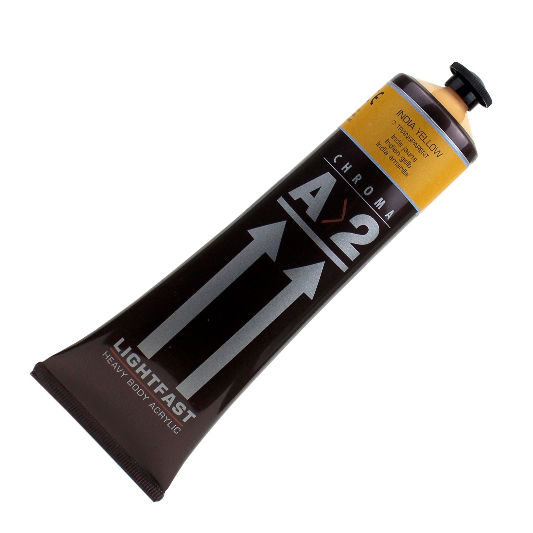 A2 Heavy Body Lightfast Artist Acrylic, 4 oz., India Yellow Hue