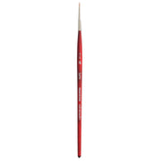Velvetouch Spotter Brush, Synthetic Bristles, Short Handle Mixed Media Paintbrush, Scarlet, Size 5/0, 1 Count