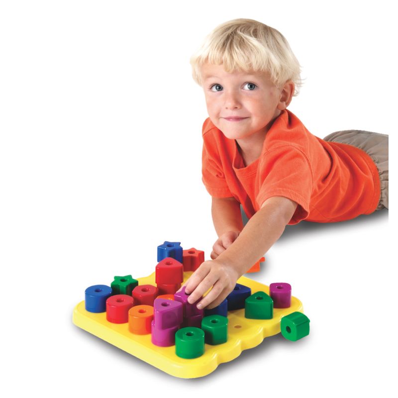 Stacking Shapes Pegboard Activity Set