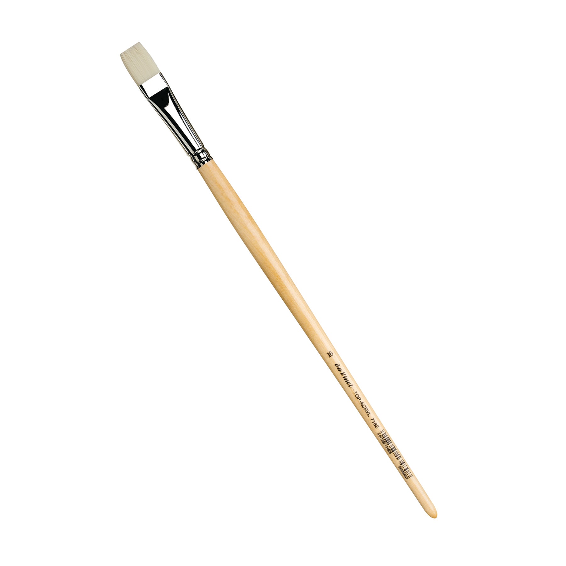 TOP-ACRYL Bright White Brush, Synthetic, Acrylic & Oil, Flat, Series 7182, Size 16
