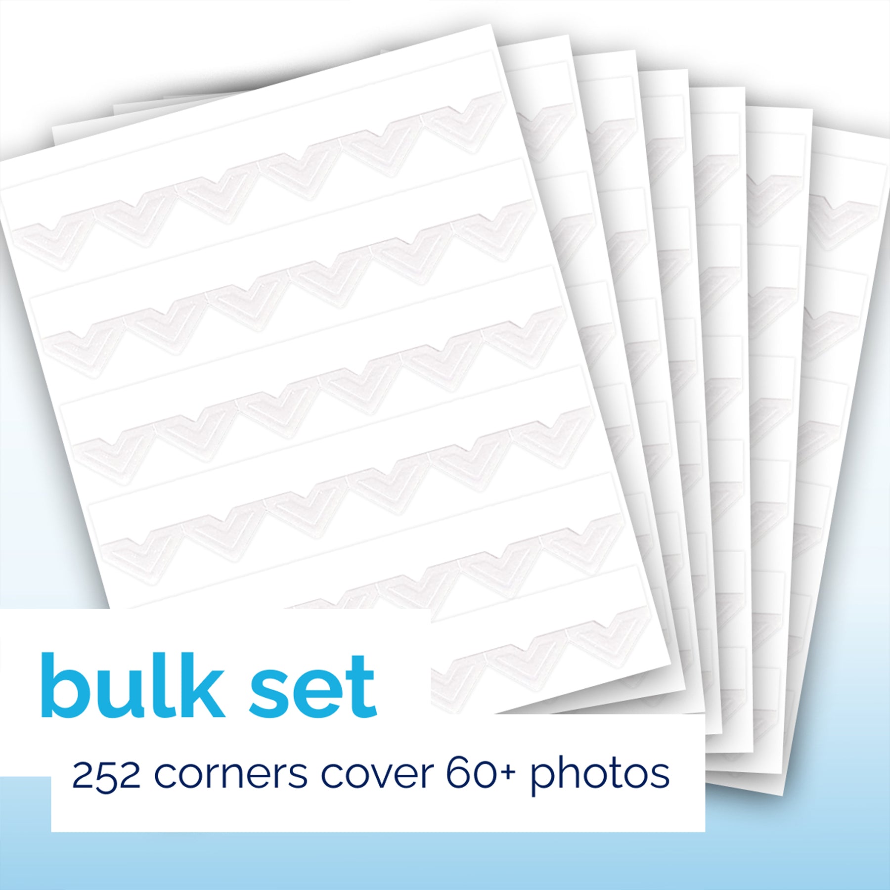 Canson Self Adhesive Photo Corners, White, 252 Piece, 1 Count