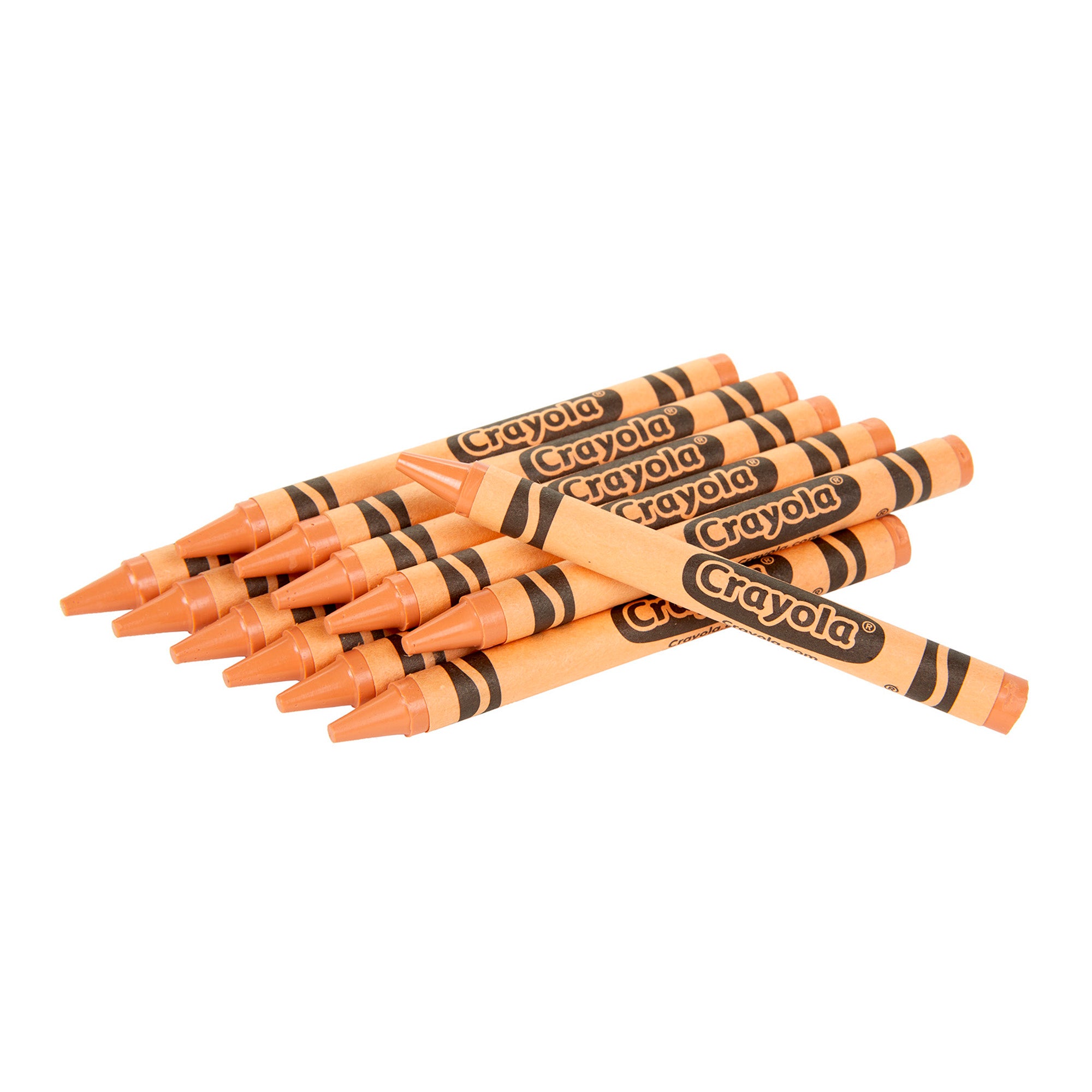 Bulk Crayons, Regular Size, Peach, 12 Count