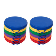 SoftScape 15" Round Floor Cushions, 12-Piece - Assorted