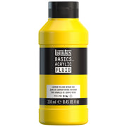 LQ BASICS Acrylic Fluid 250ml Bottle -  Cadmium Yellow Medium Hue