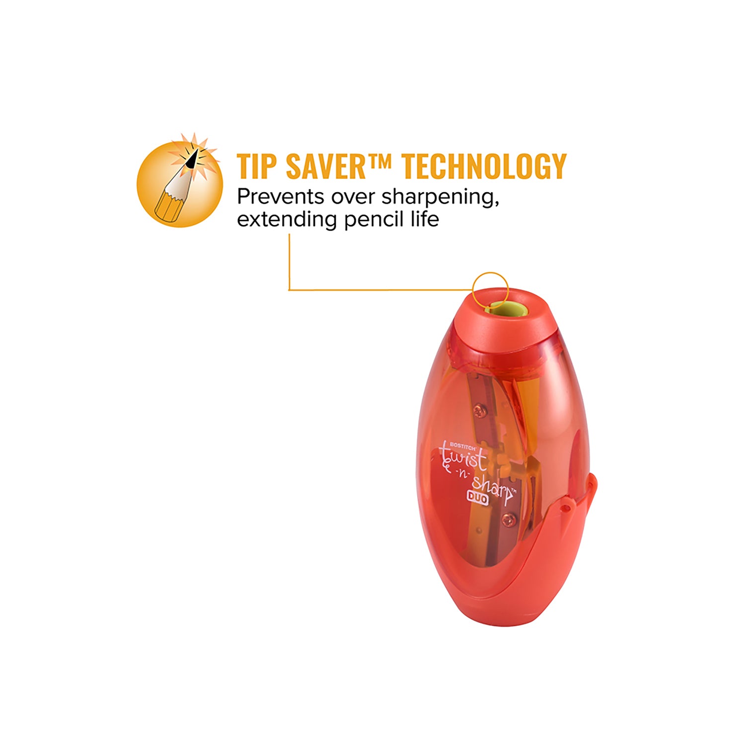 Twist-n-Sharp™ Duo Pencil Sharpener, Assorted Colors