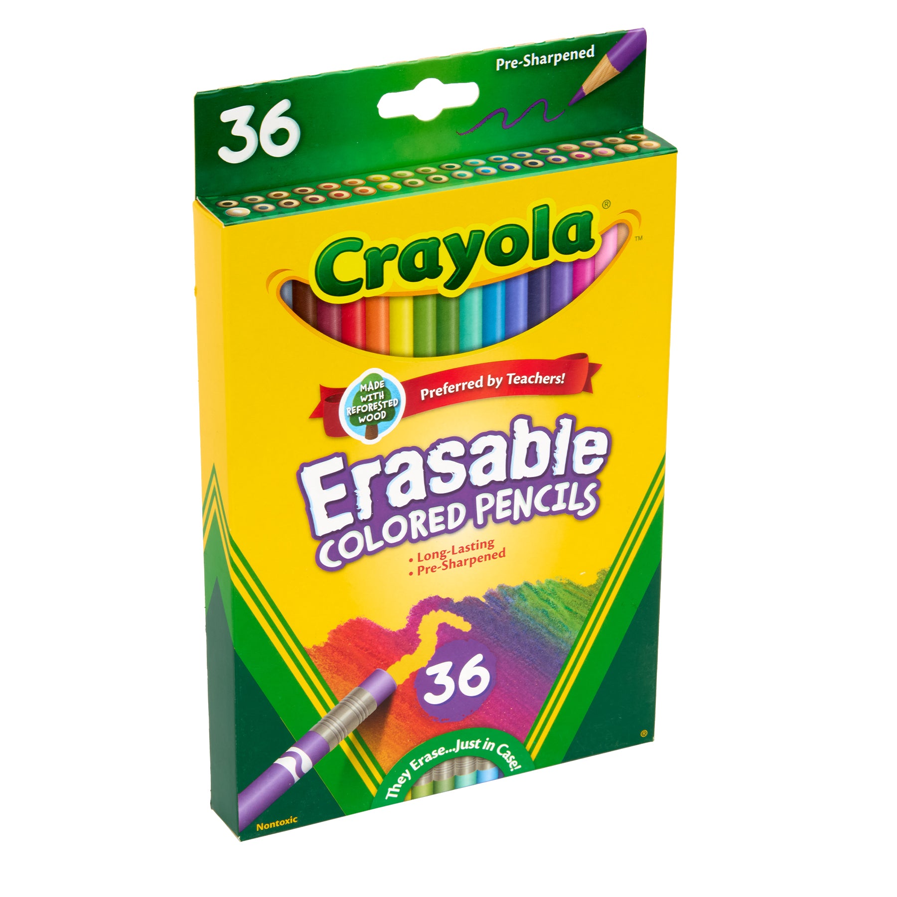 Erasable Colored Pencils, 36 Count
