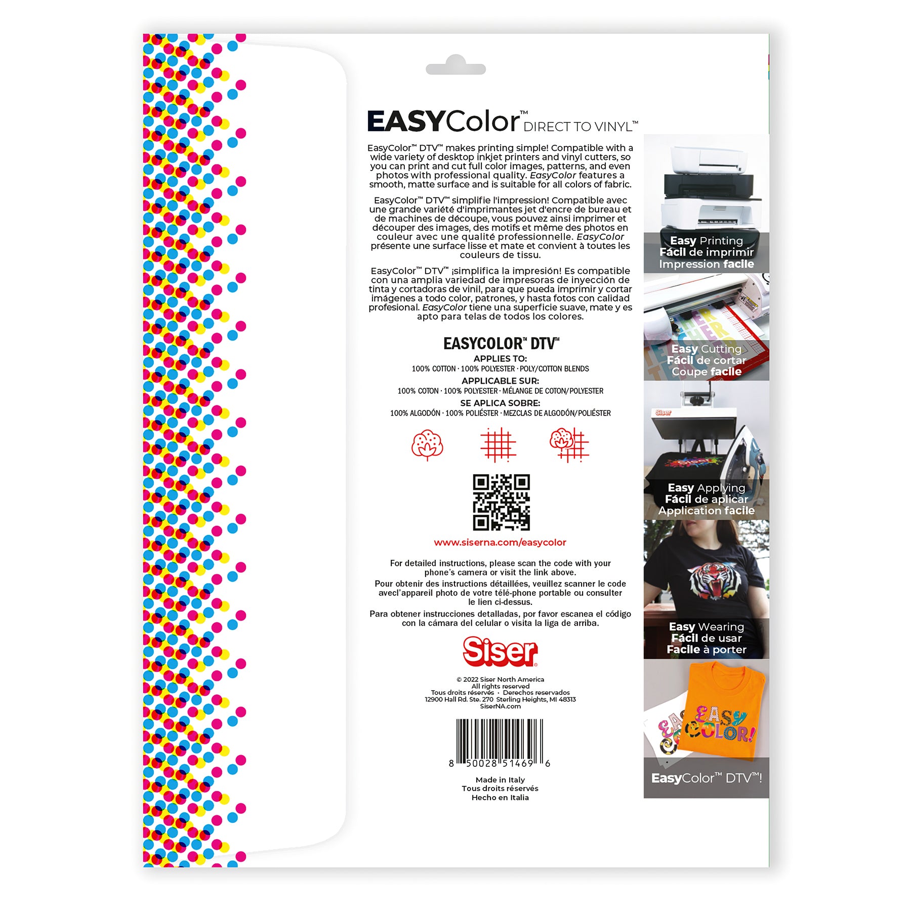 Easycolor DTV Direct To Vinyl, 5-Pack