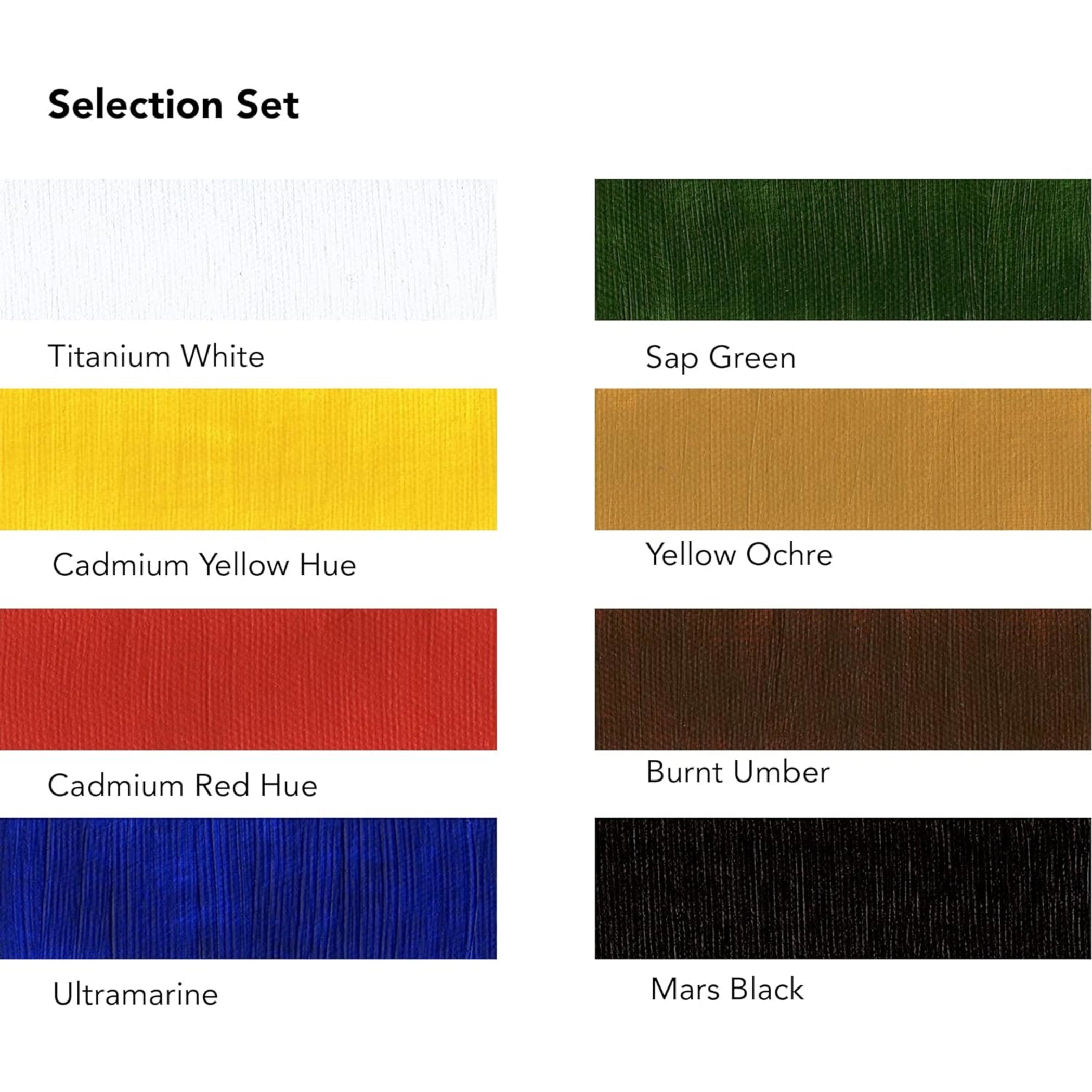 System3 Acrylic Paint Selection Set, Assorted Colors, 59ml, 8 Pieces