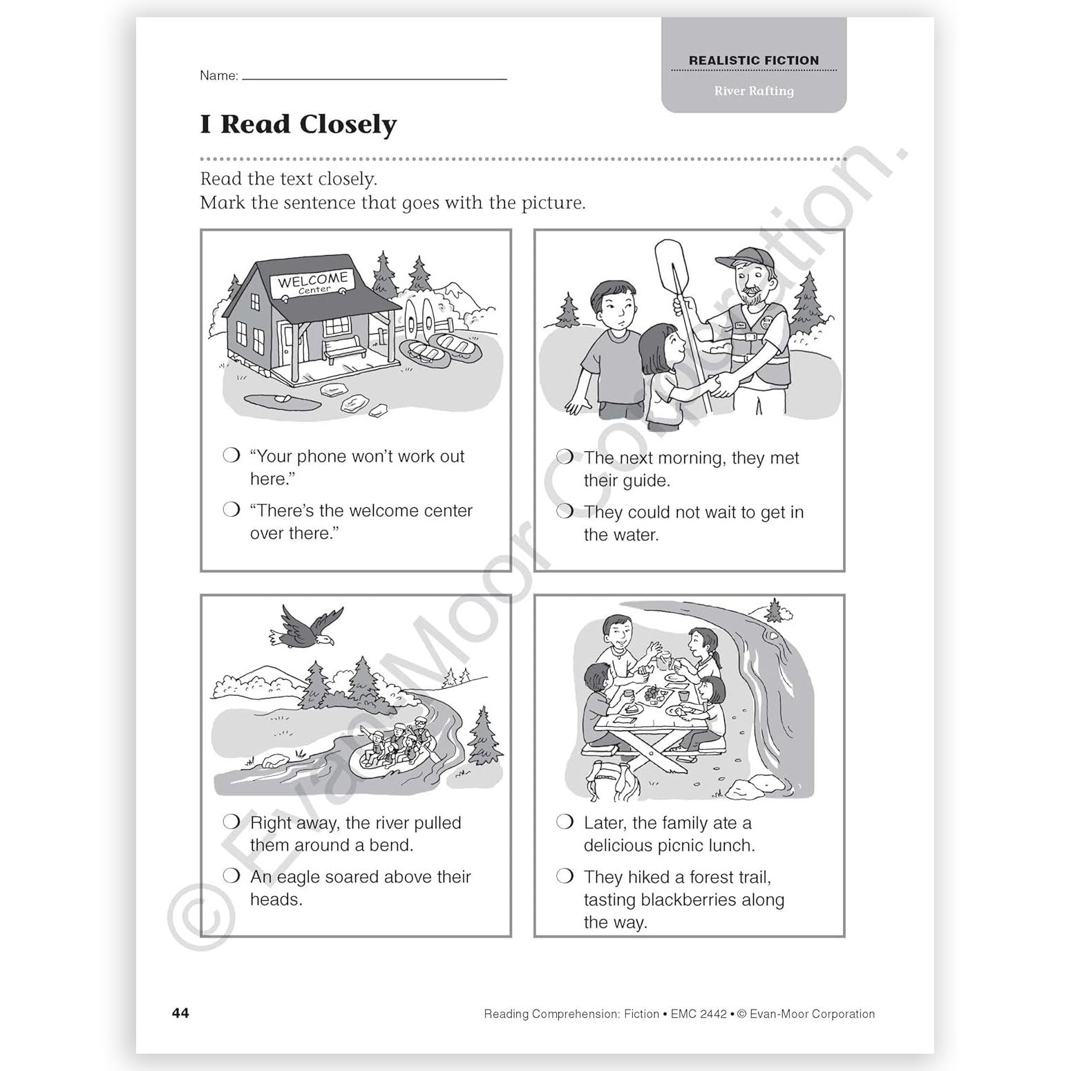 Reading Comprehension: Fiction, Grade 2