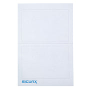 Plain Adhesive Badges, White, Pack of 100
