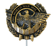 GRAVE MARKER PLASTIC WWII VETERAN