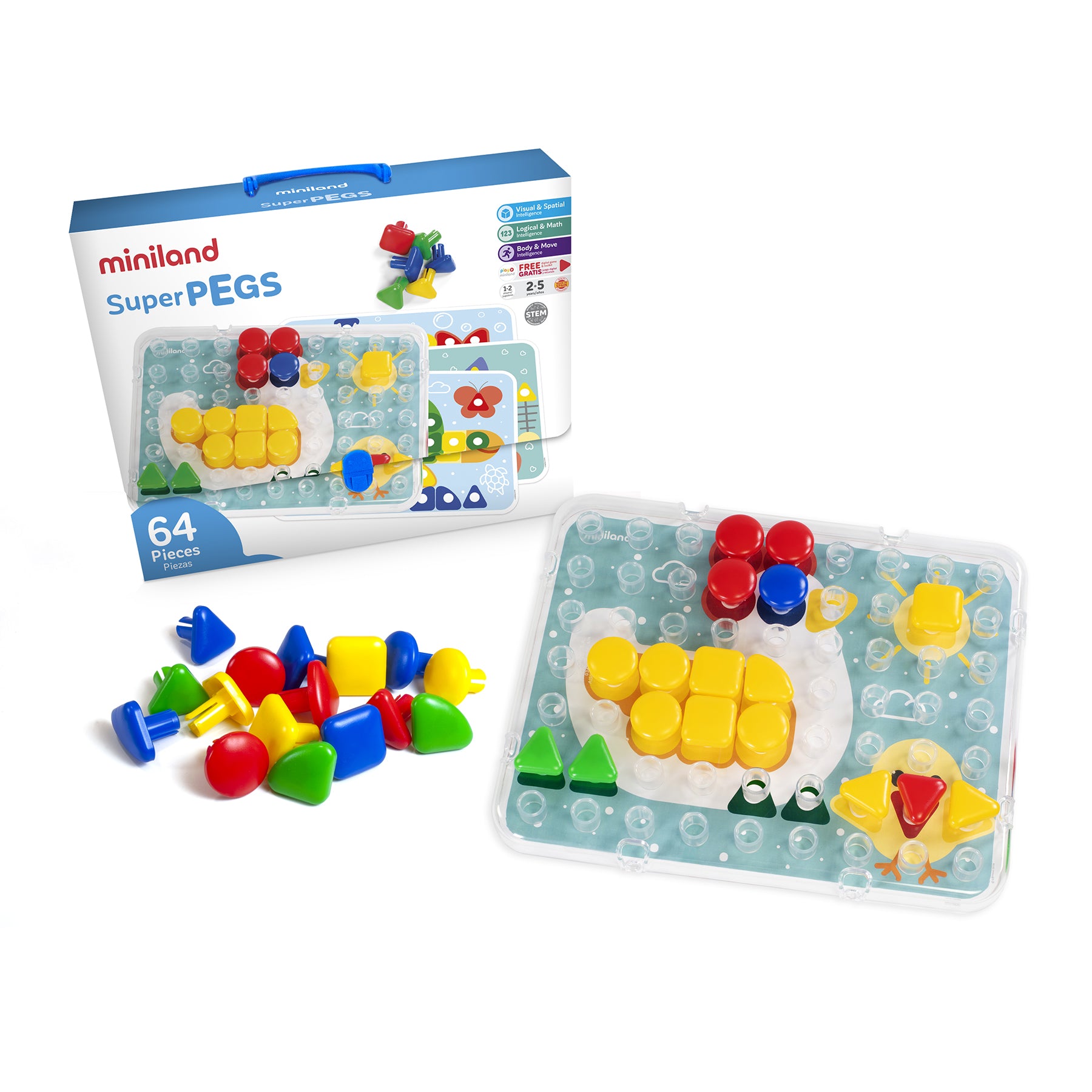 Super Pegs, 69 Pieces