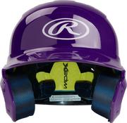 Rawlings Mach Gloss Senior Baseball Helmet - Purple