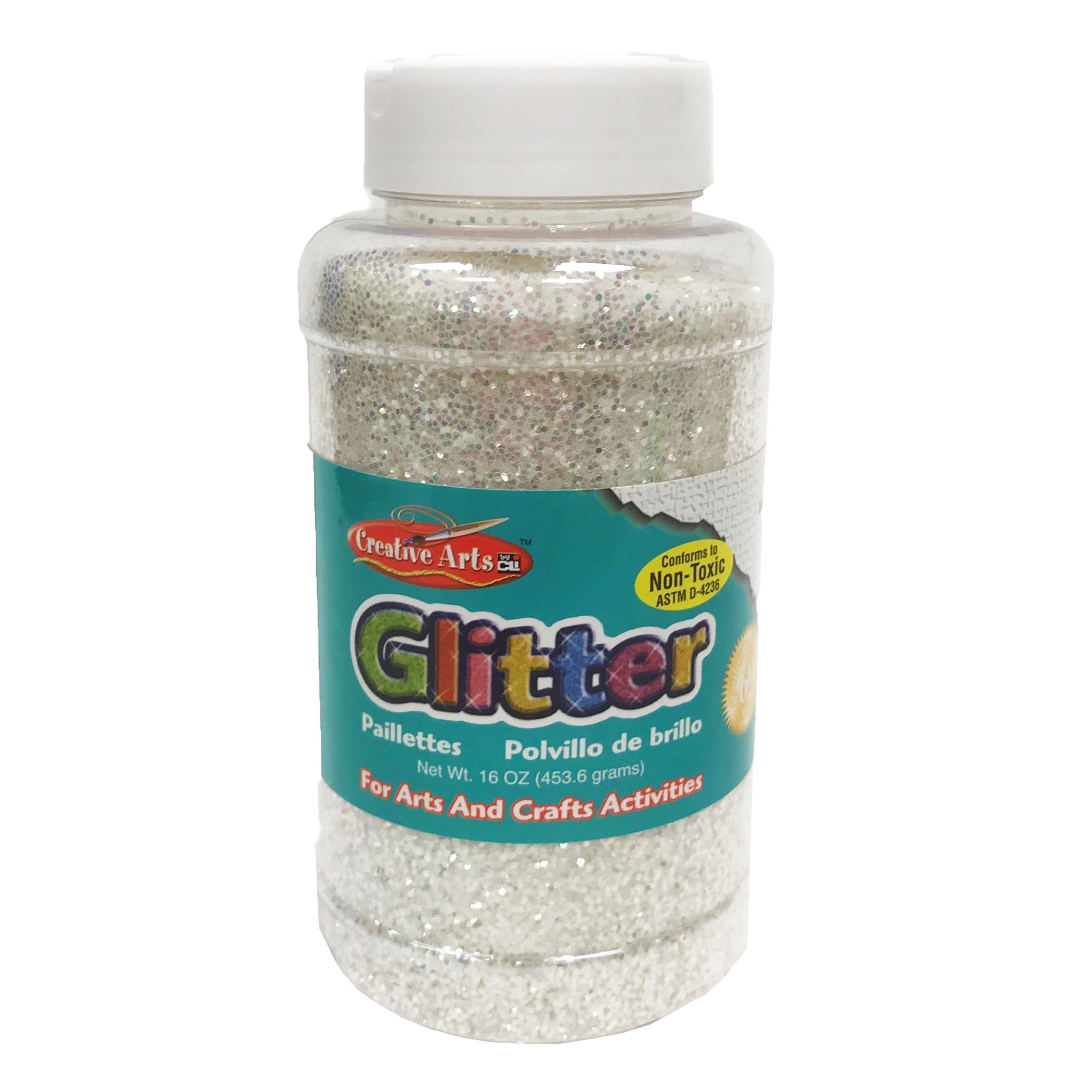 Creative Arts by Charles Leonard Glitter, 16 oz. Bottle, Iridescent