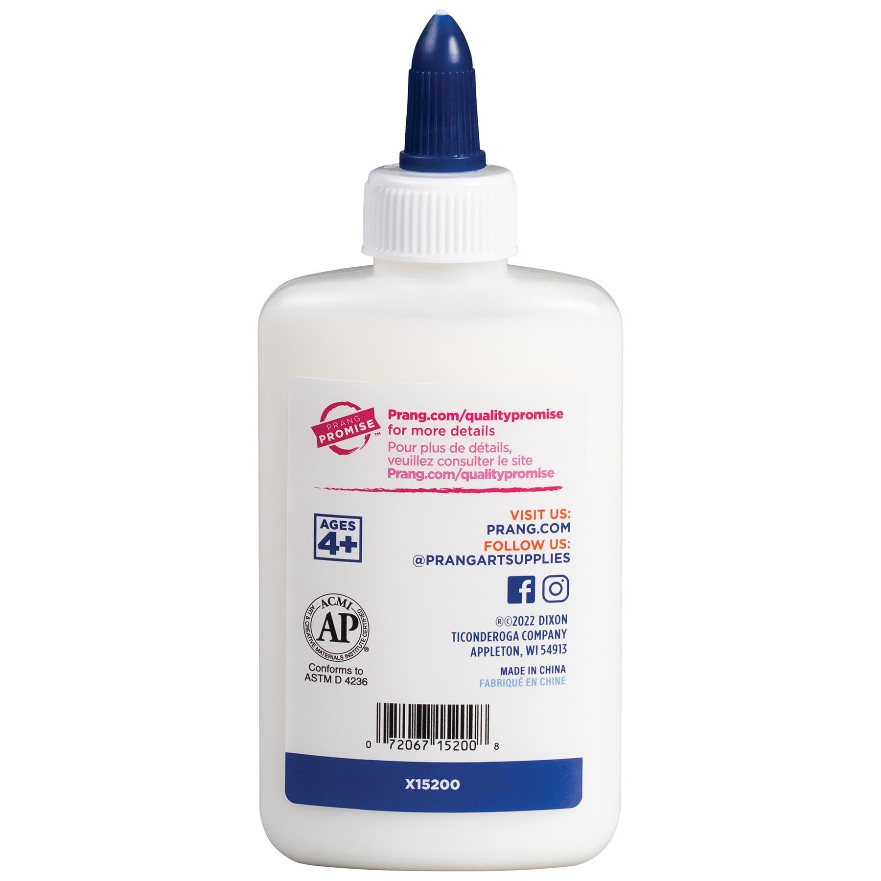 Glue Washable Liquid White School Glue - 4.4 oz, White