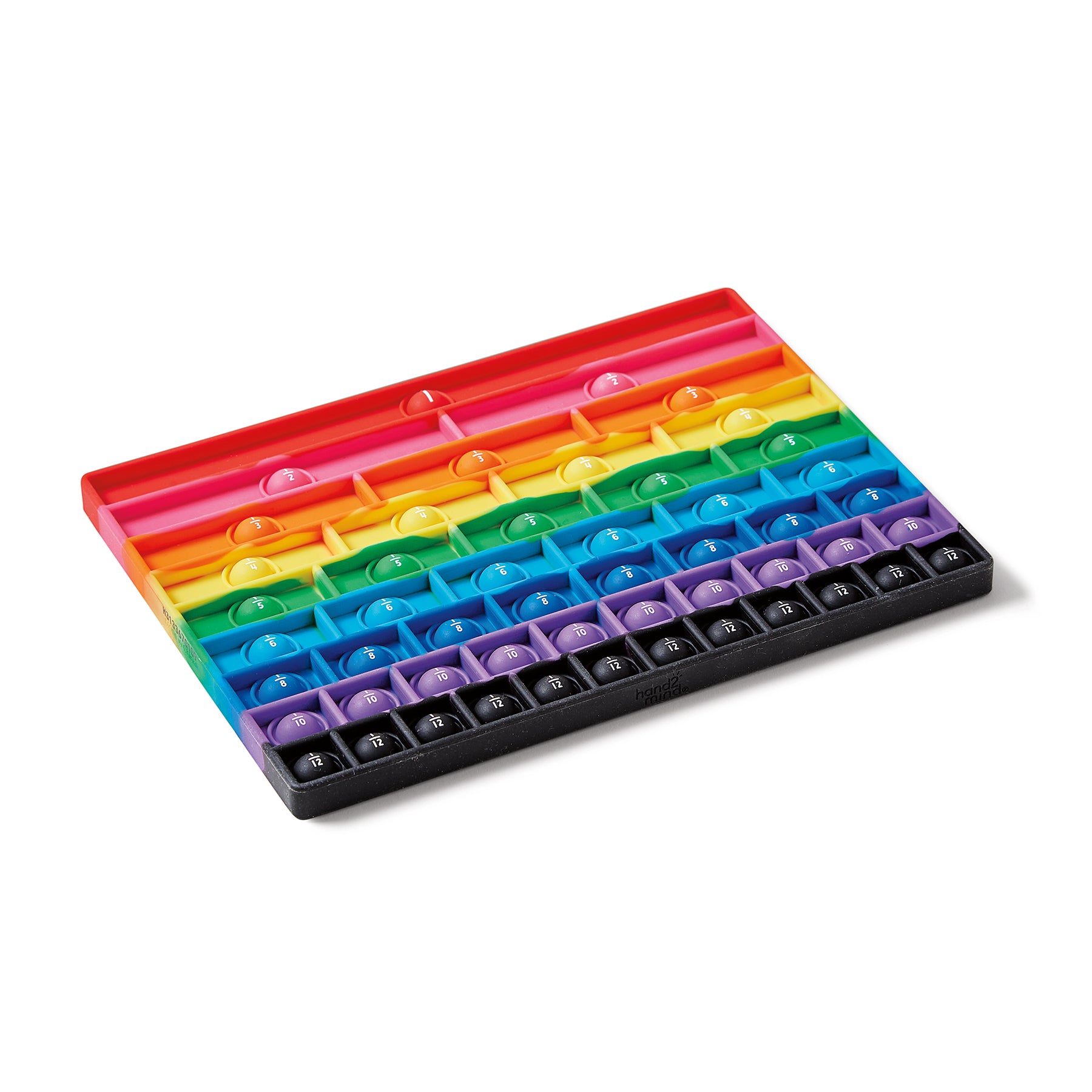 Rainbow Fraction Sensory Bubble Popper