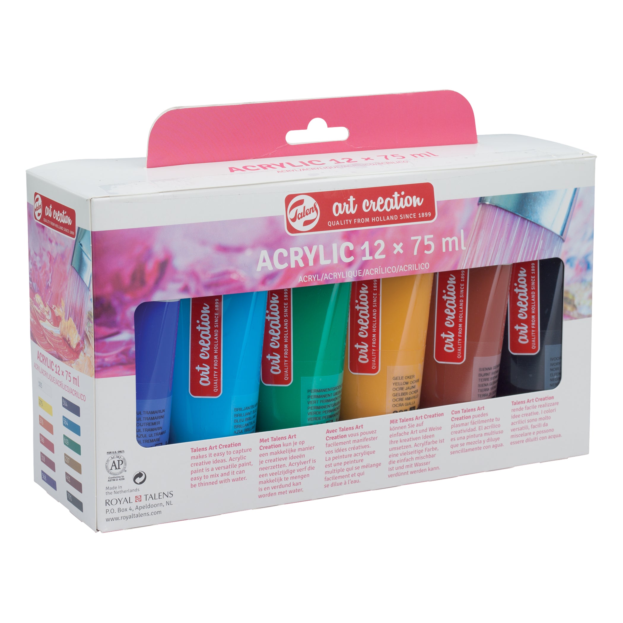 Acrylic Set, 12 x 75mL